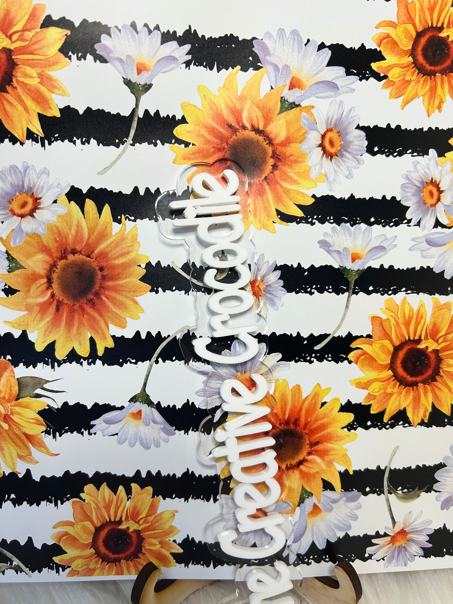 Sunflowers and daisy stripes