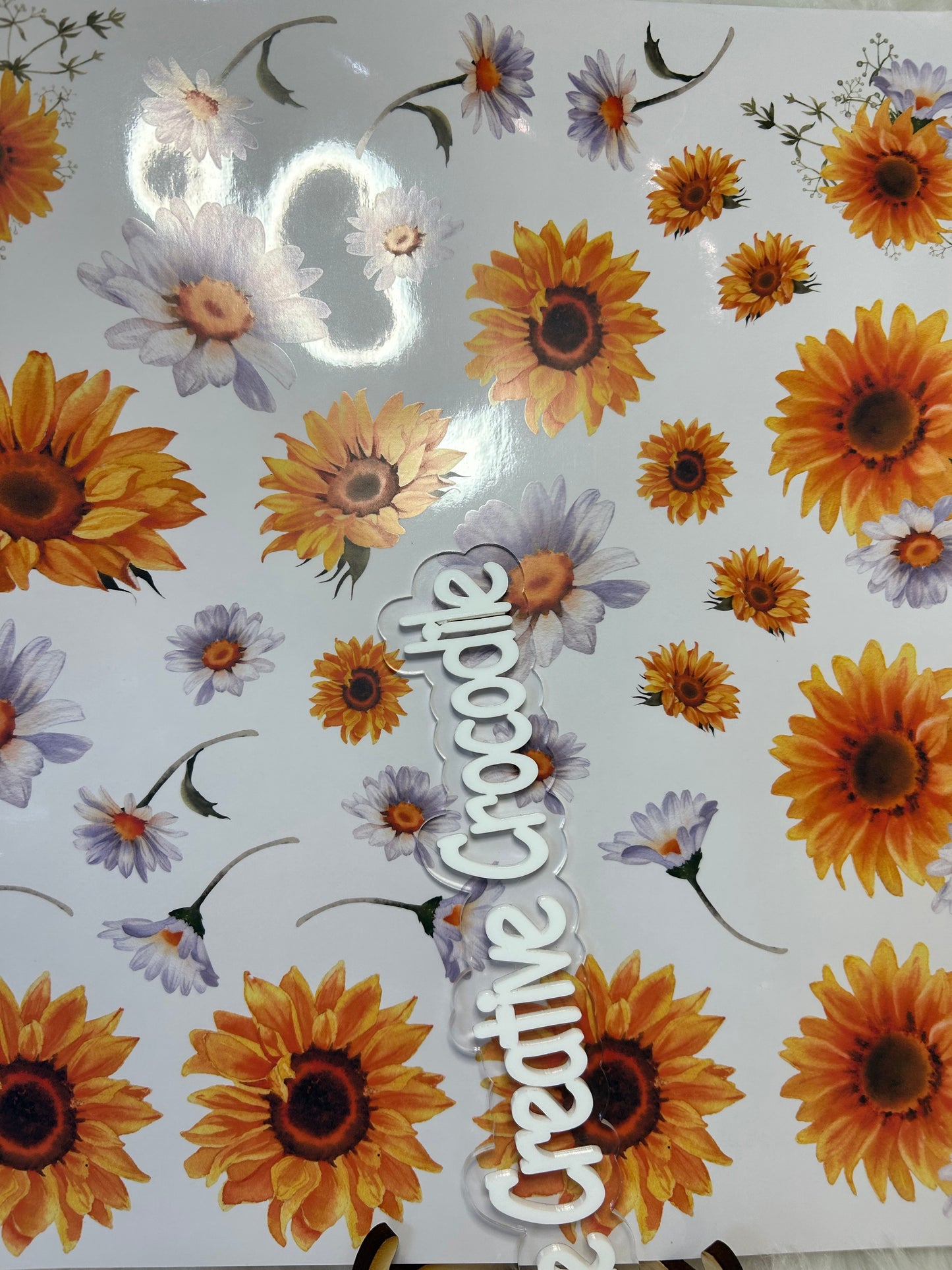 Sunflower and daisy element