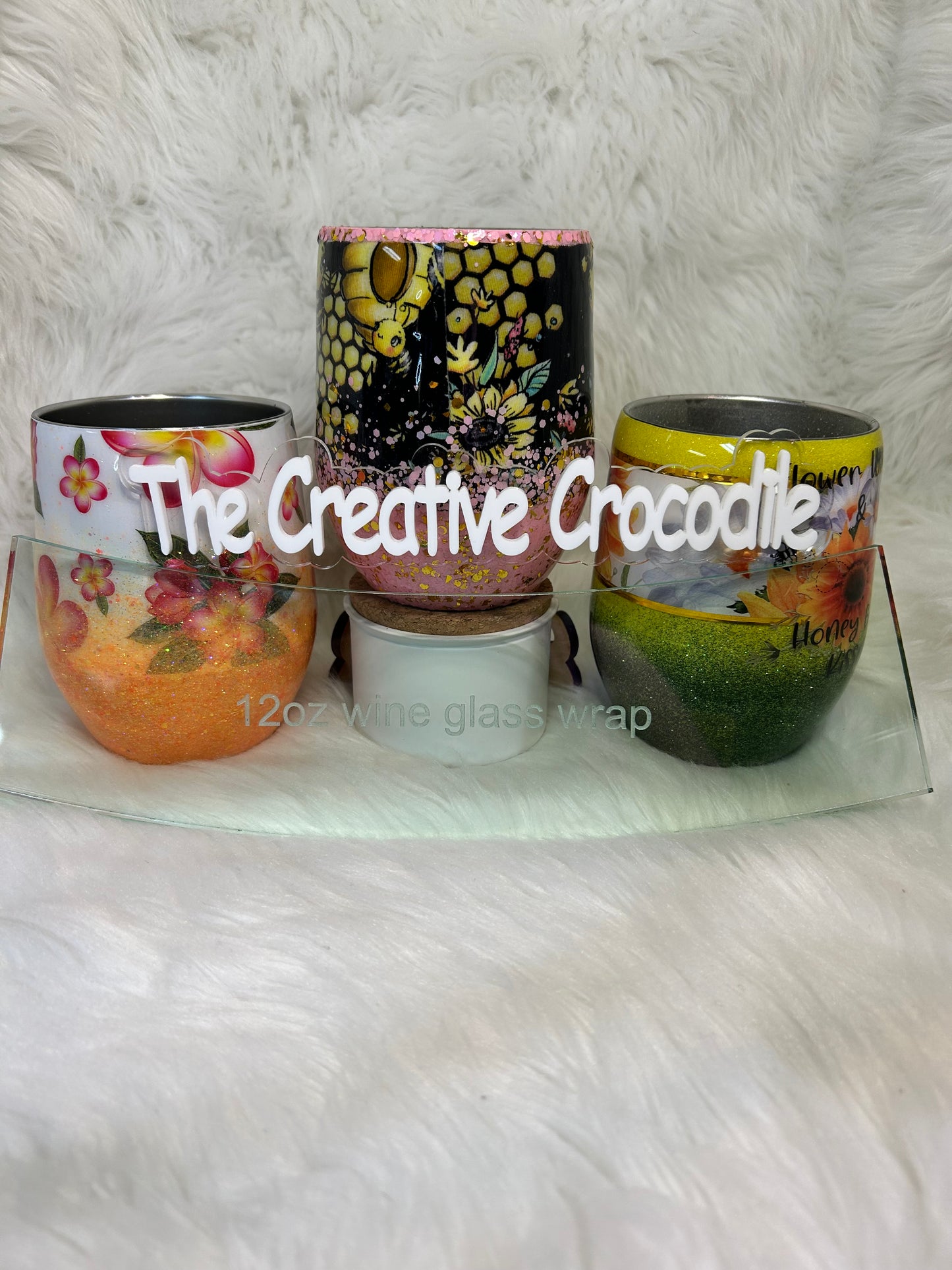 12oz Wine tumbler Acrylic Template