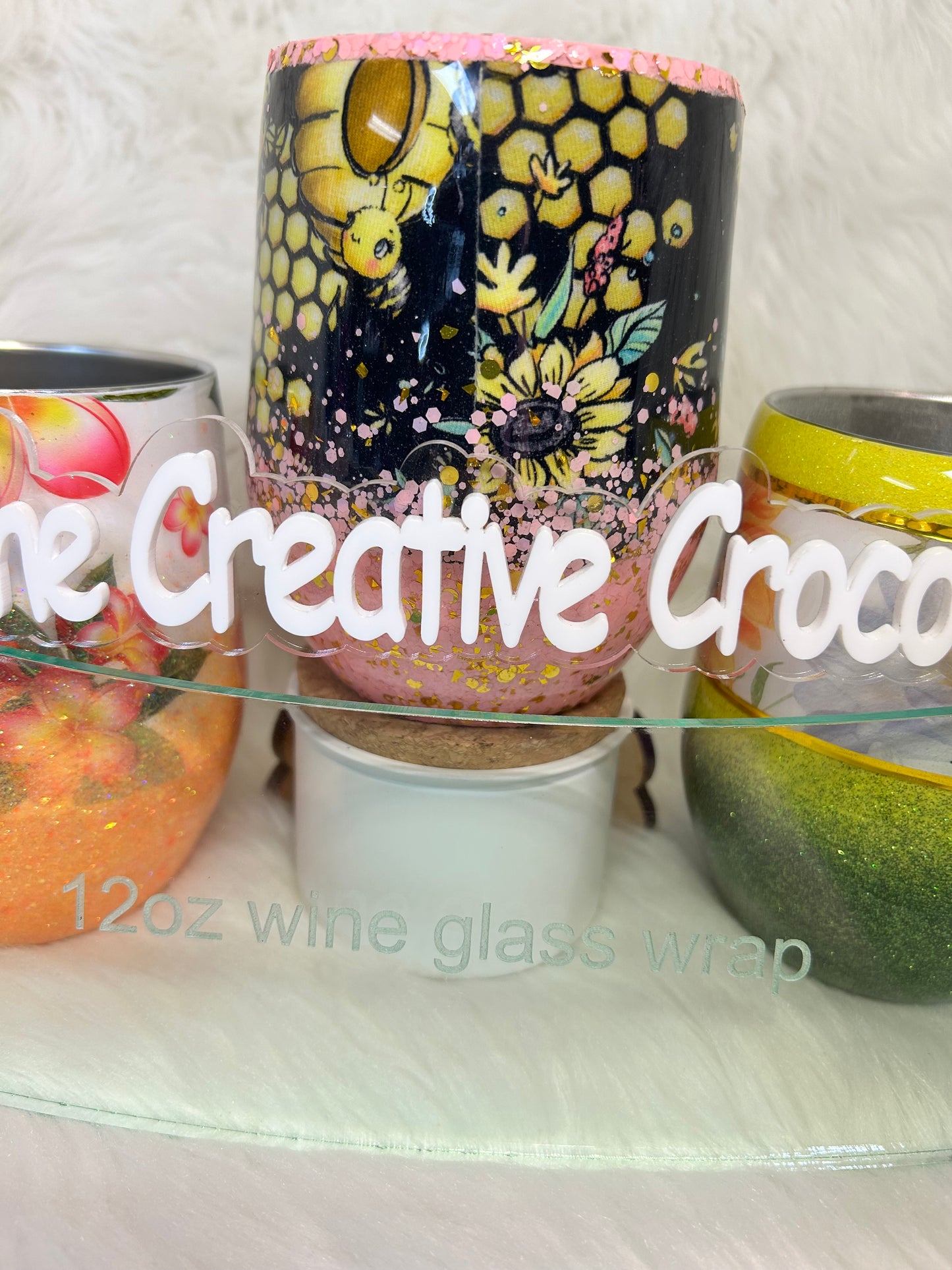 12oz Wine tumbler Acrylic Template