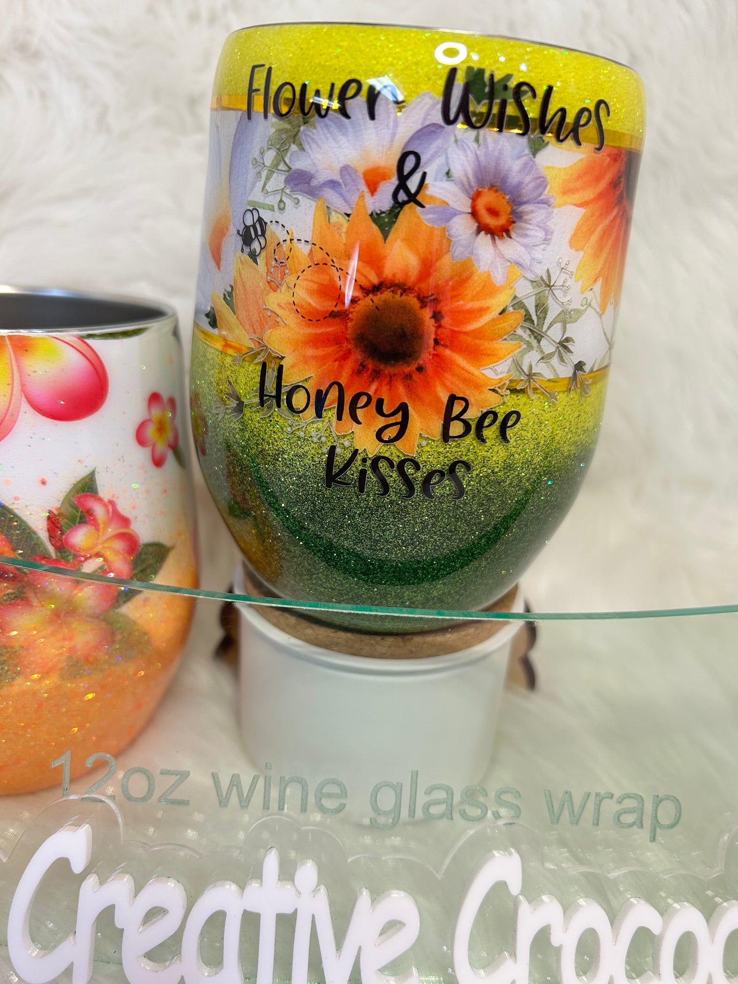 12oz Wine tumbler Acrylic Template