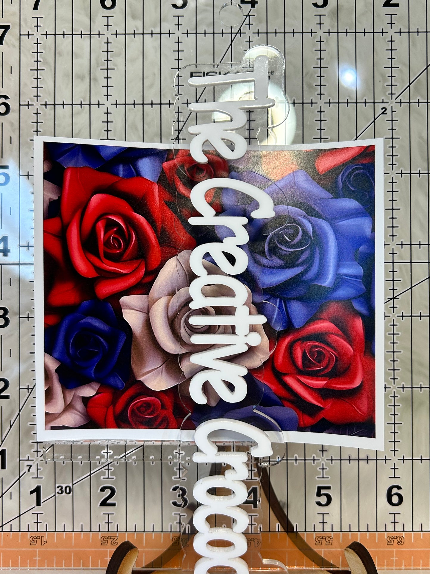 3D roses pen wrap