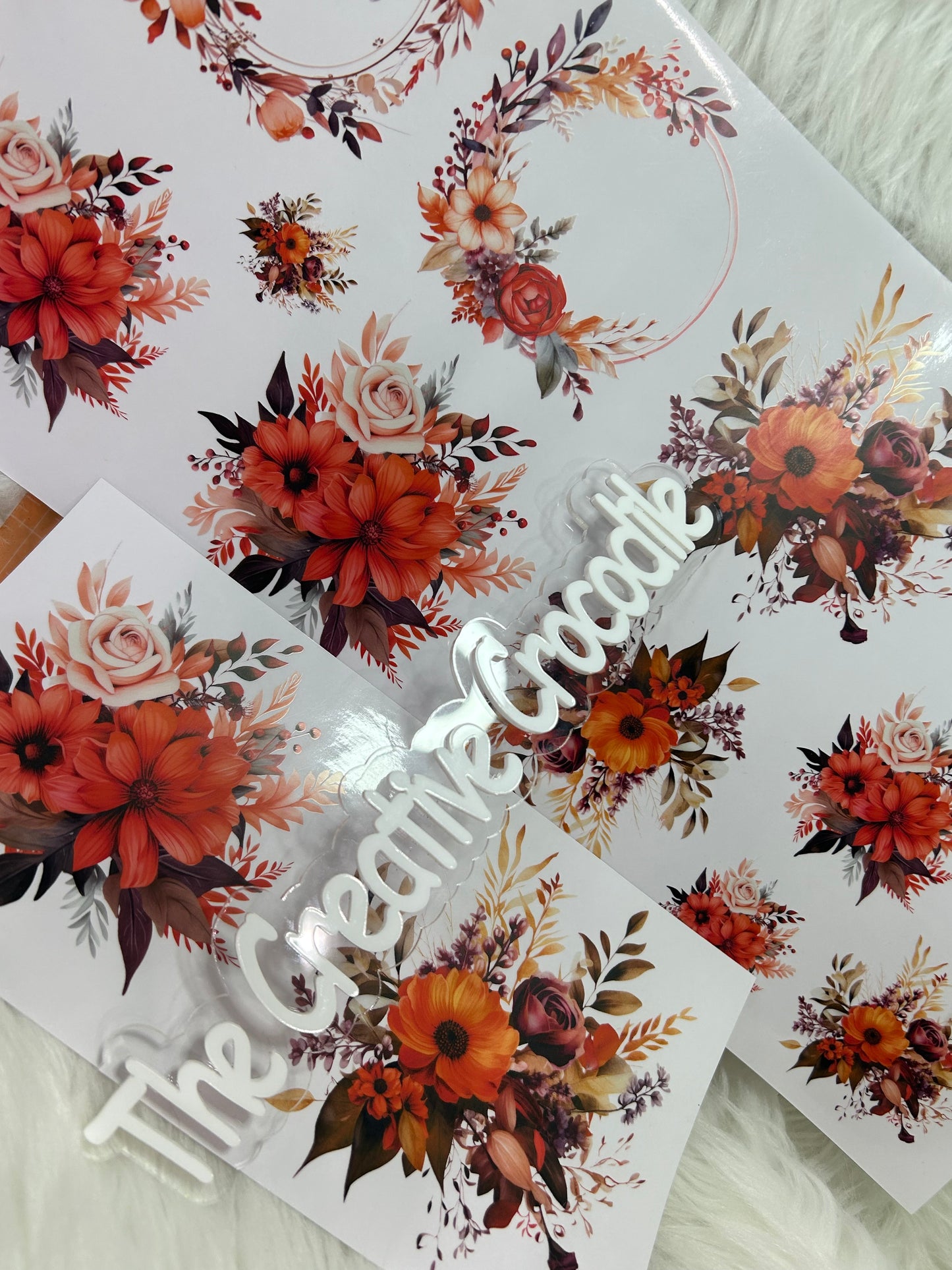 Fall floral elements