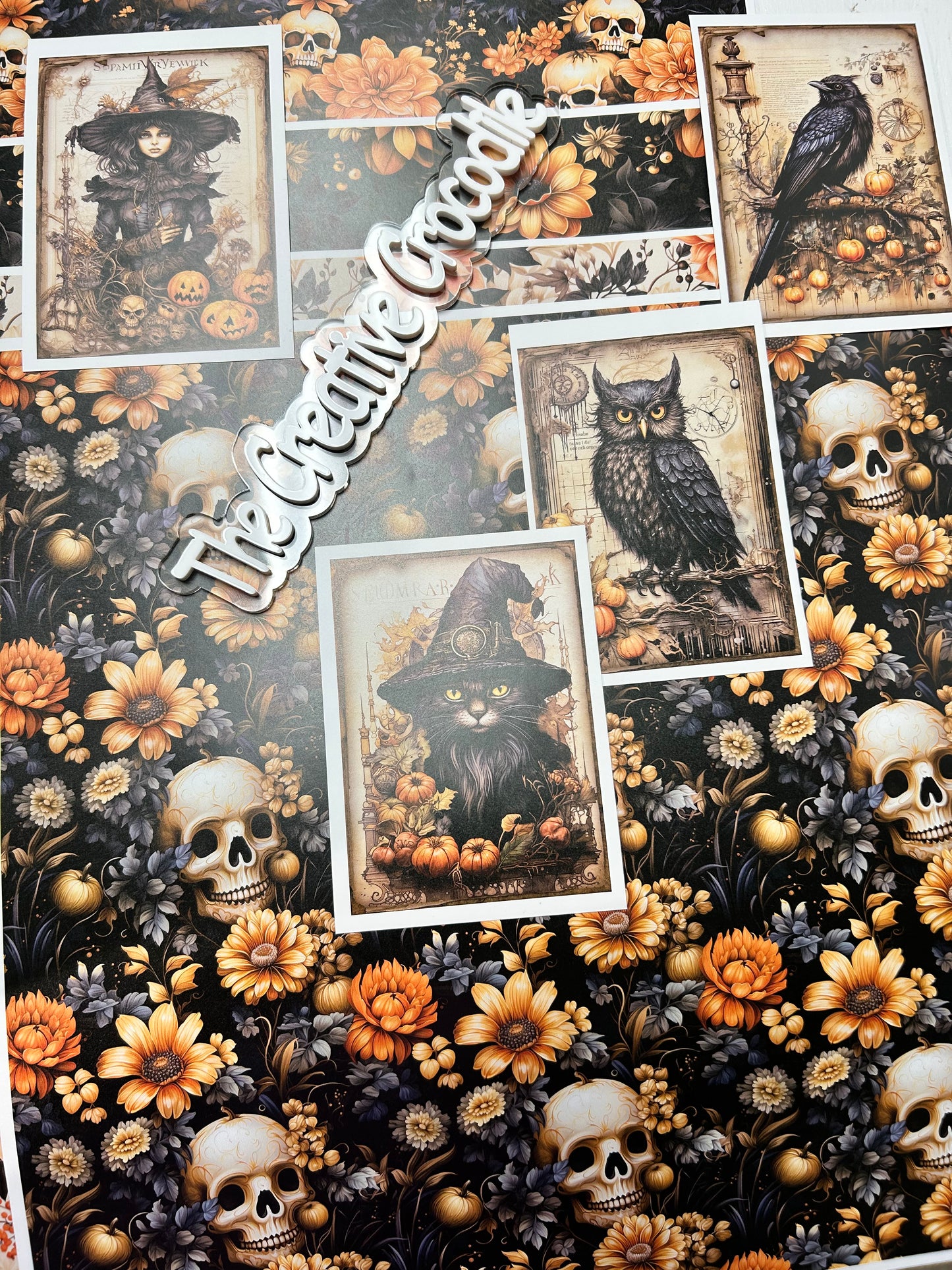 Vintage Halloween florals