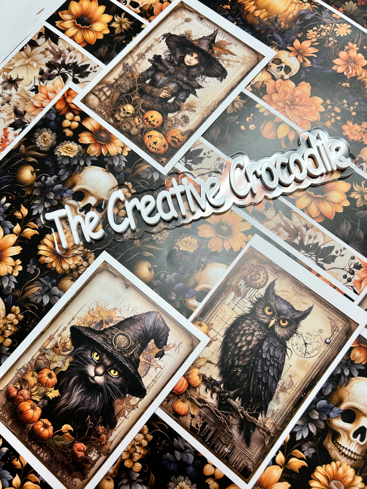 Vintage Halloween florals