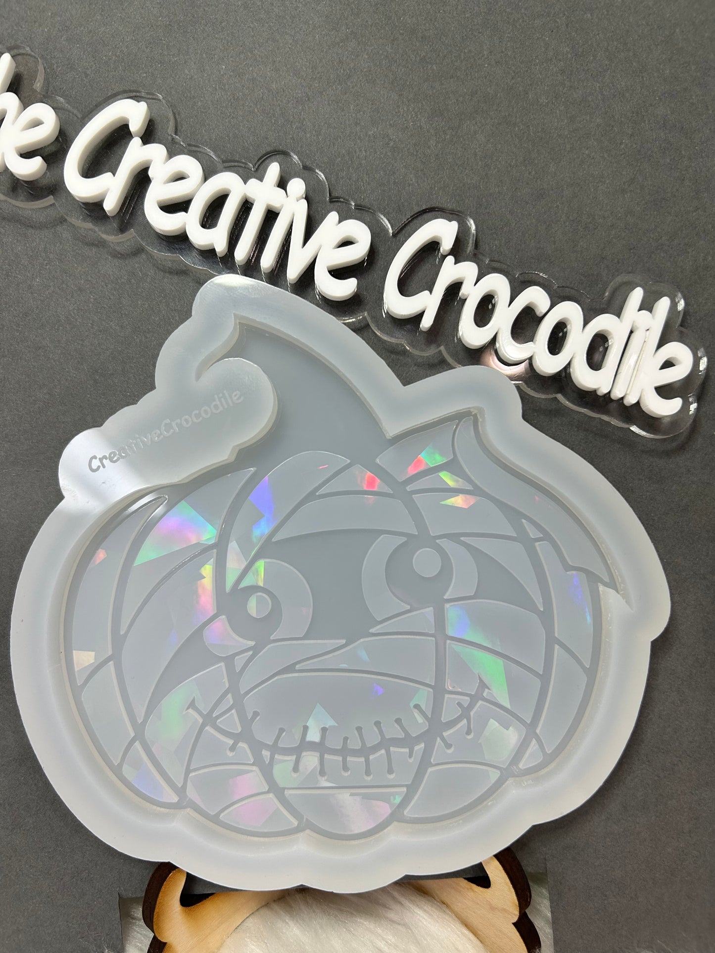 Mummy pumpkin holographic mold