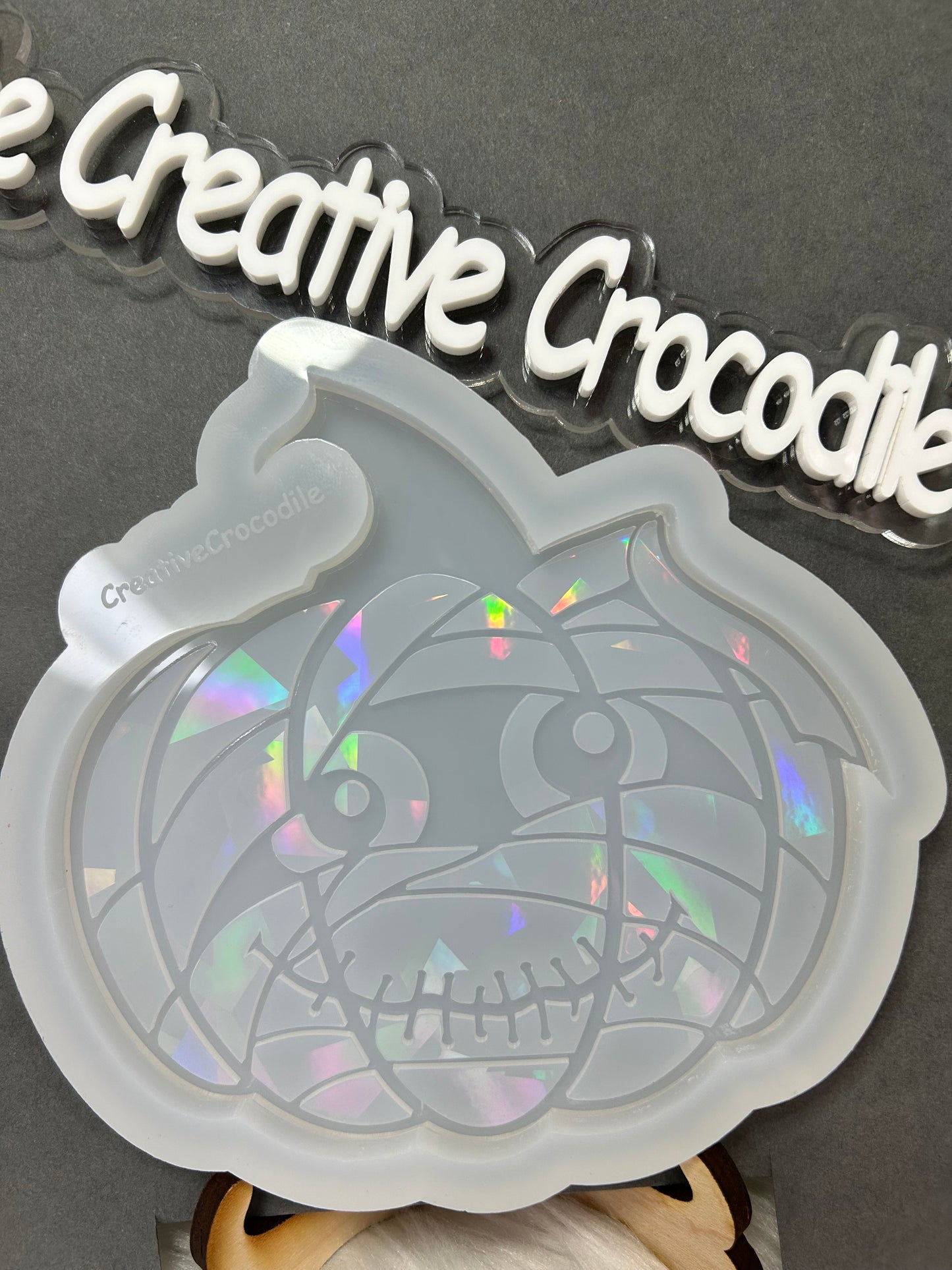 Mummy pumpkin holographic mold