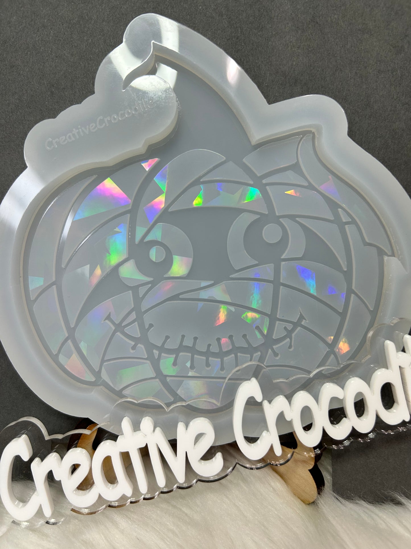 Mummy pumpkin holographic mold