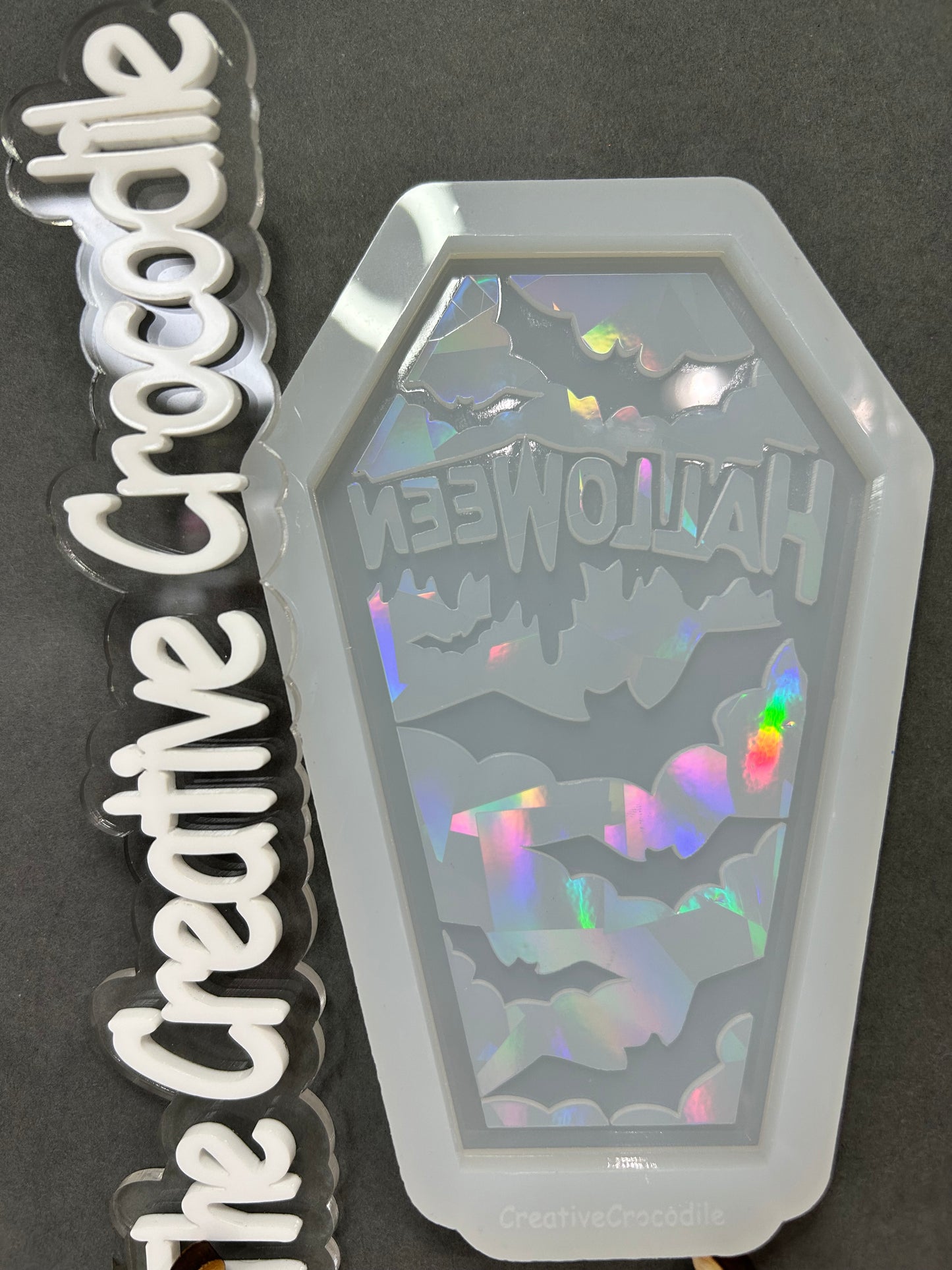 Halloween coffin holographic mold