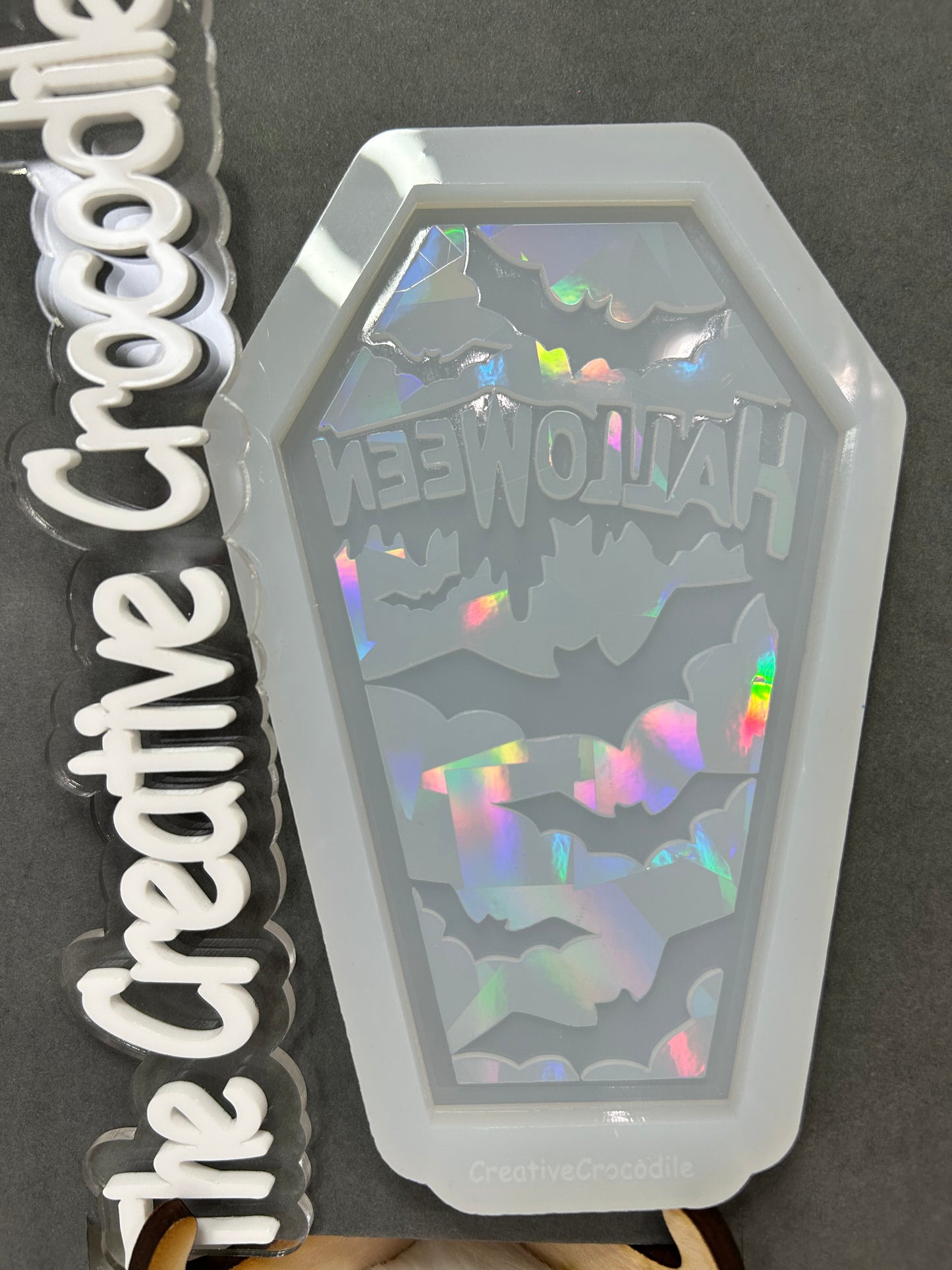 Halloween coffin holographic mold