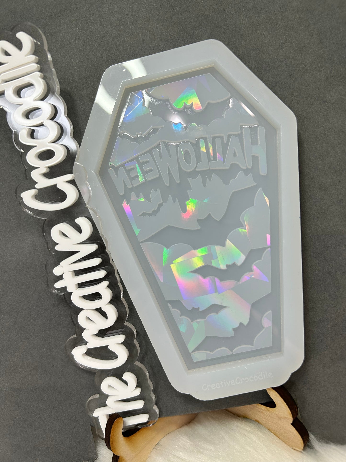 Halloween coffin holographic mold