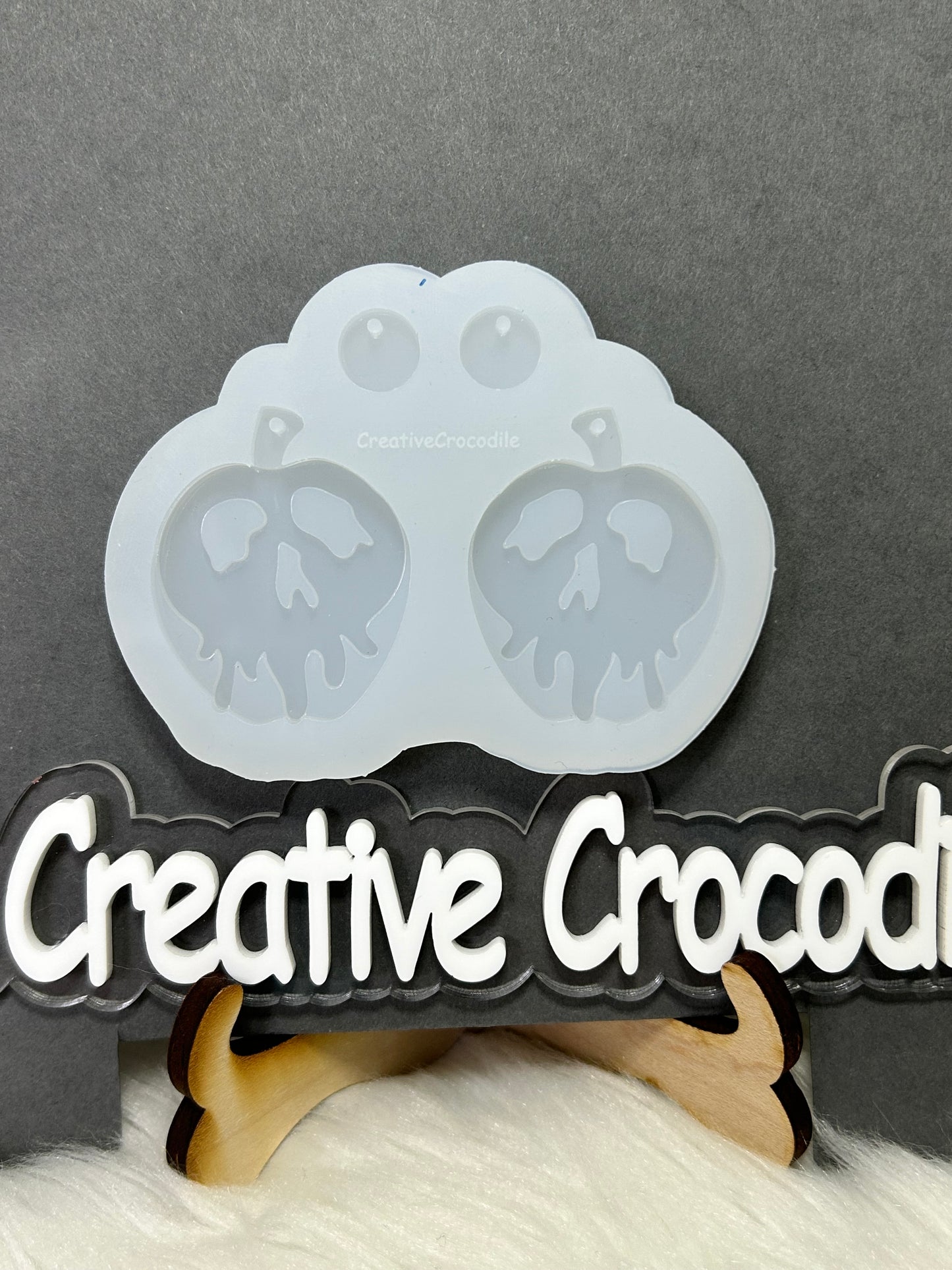 Poison apple earring mold