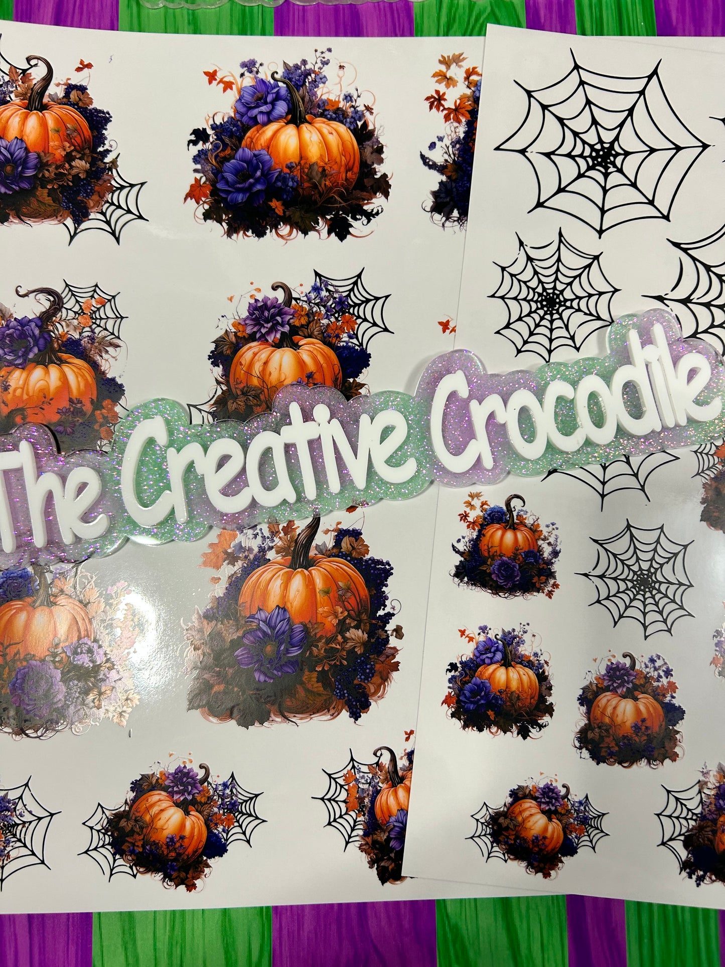 Flowery pumpkins