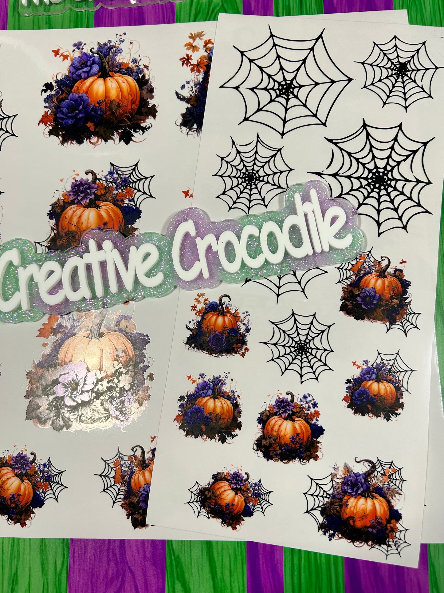 Flowery pumpkins