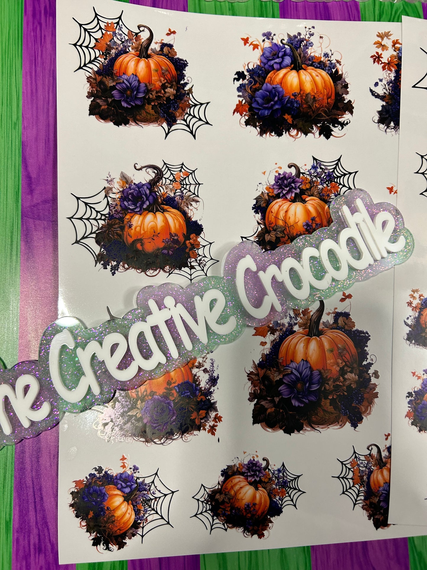 Flowery pumpkins