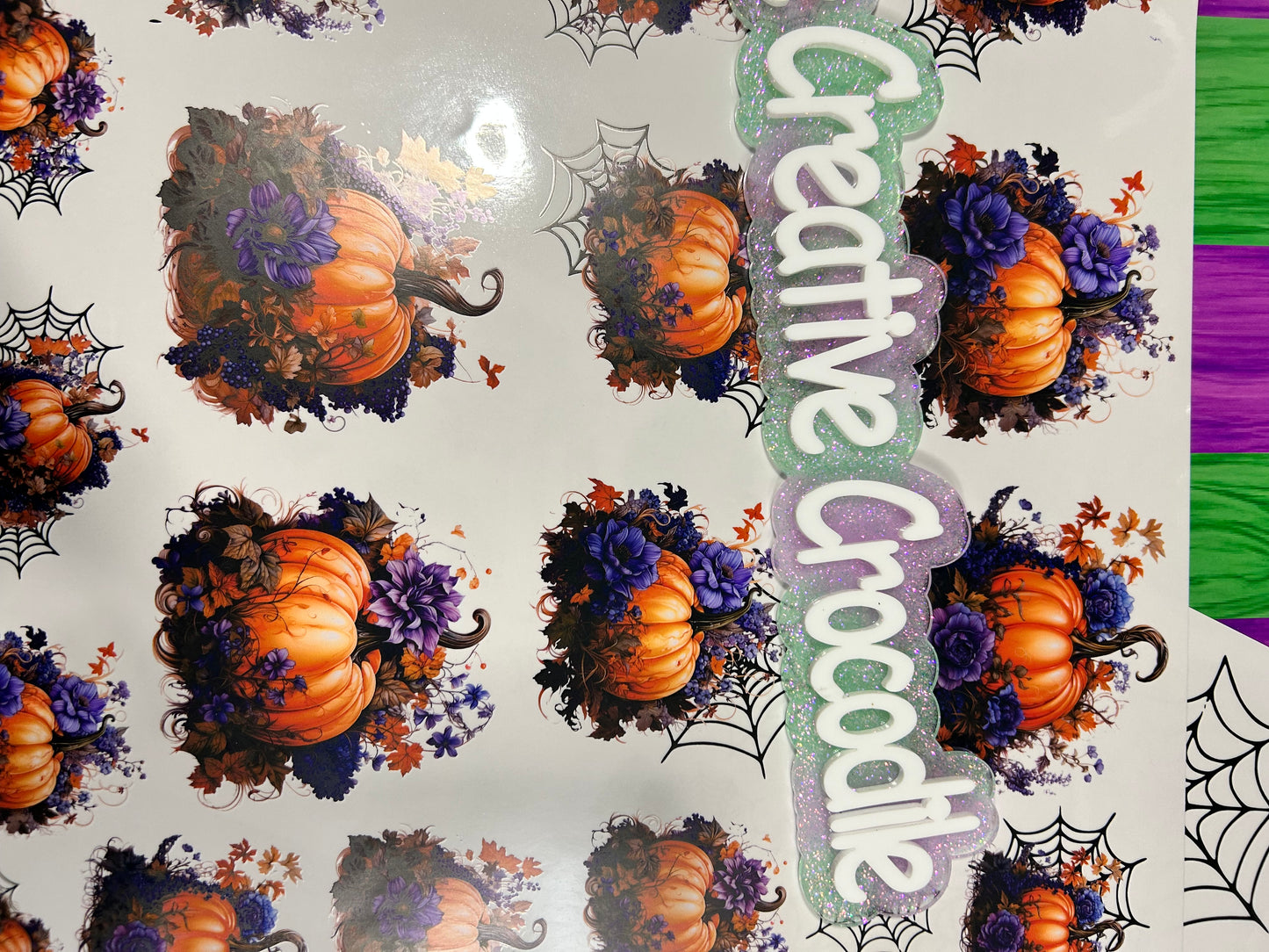 Flowery pumpkins