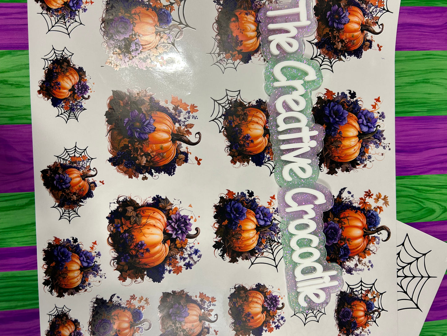 Flowery pumpkins