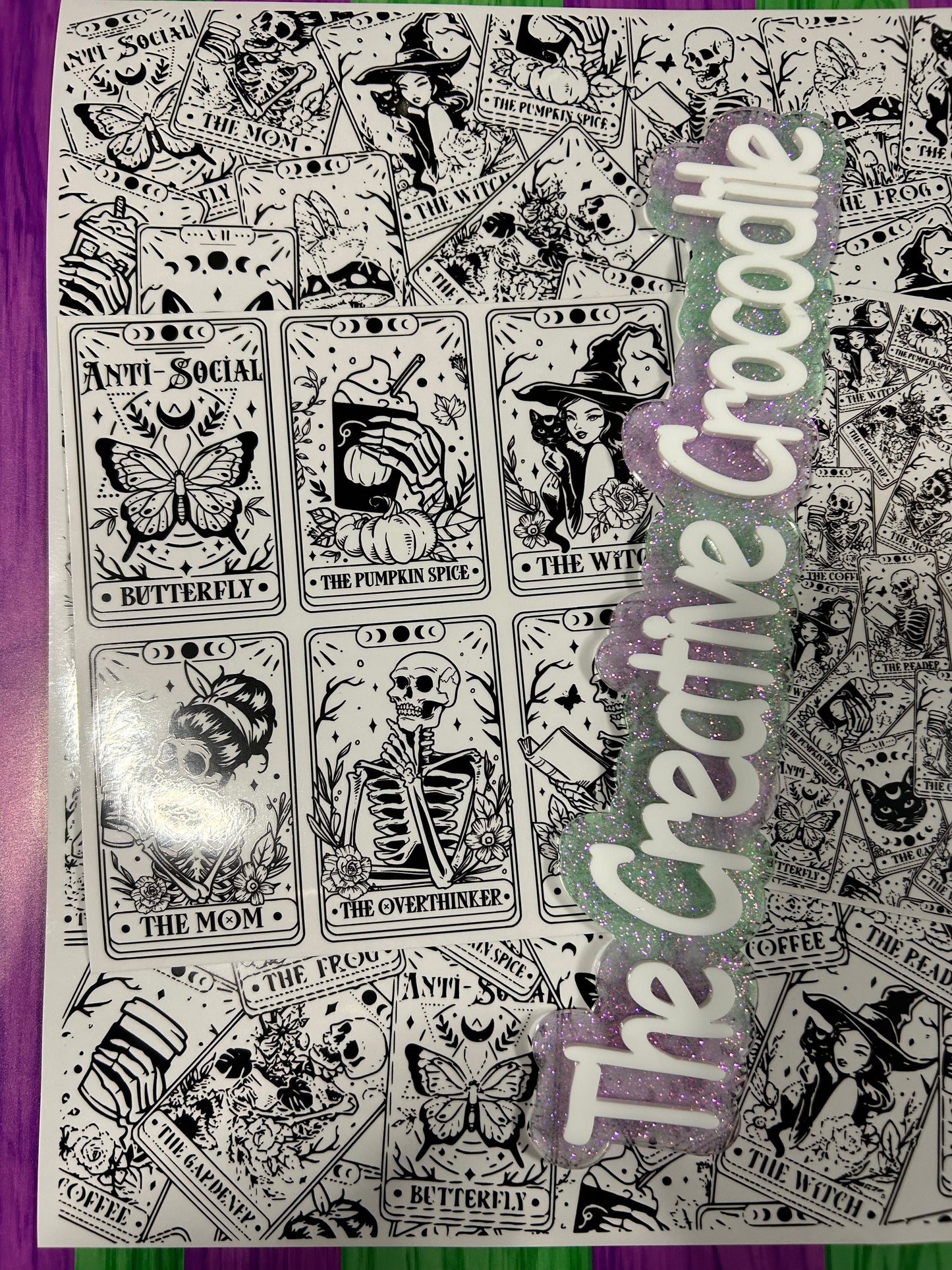 Tarot cards black