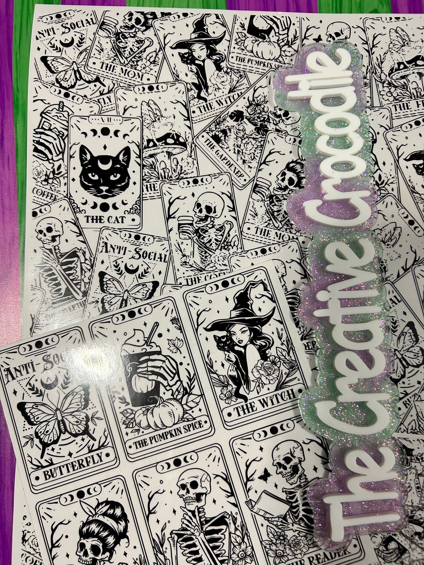 Tarot cards black