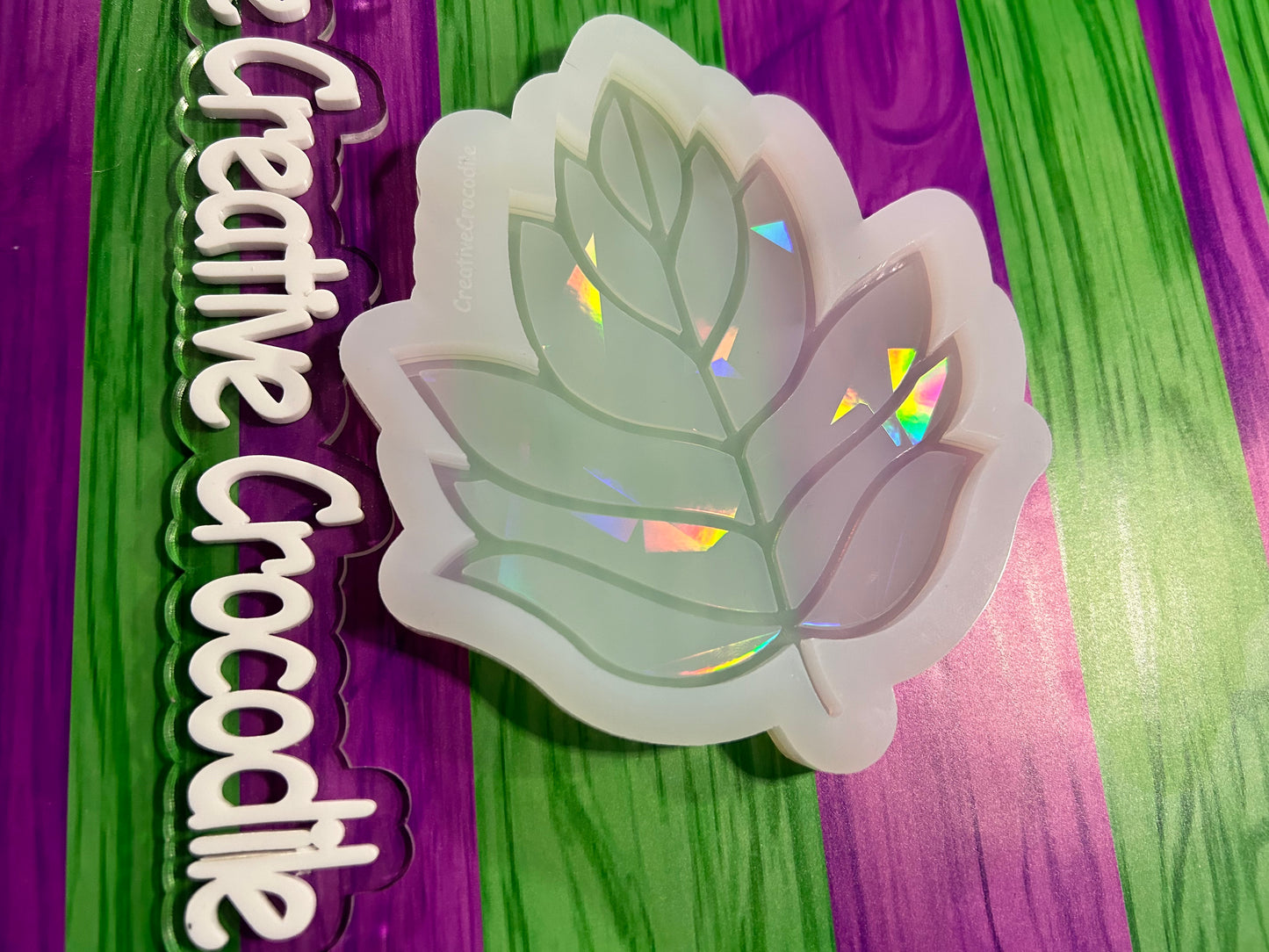 Rainbow Holographic leaf mold