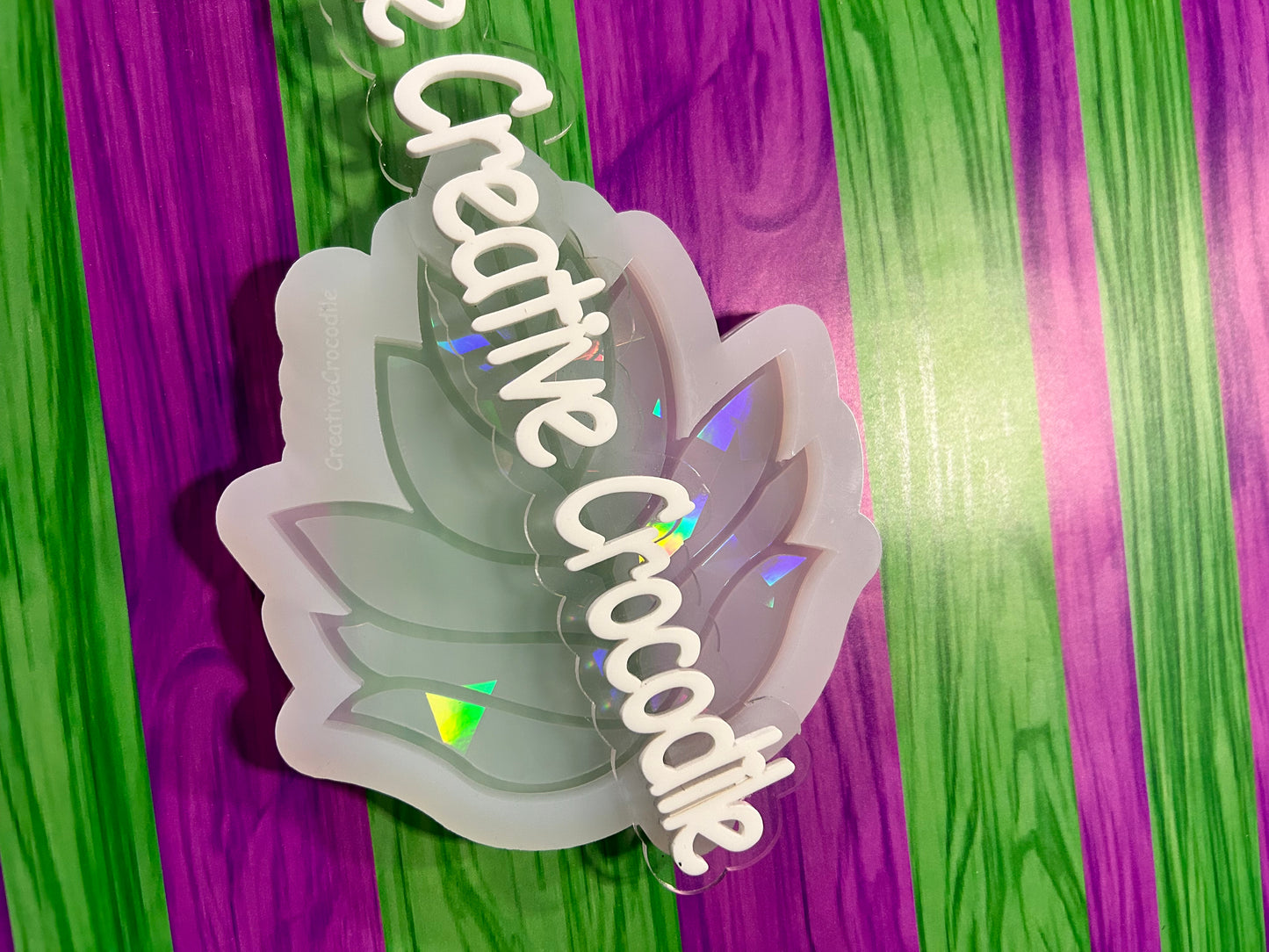 Rainbow Holographic leaf mold