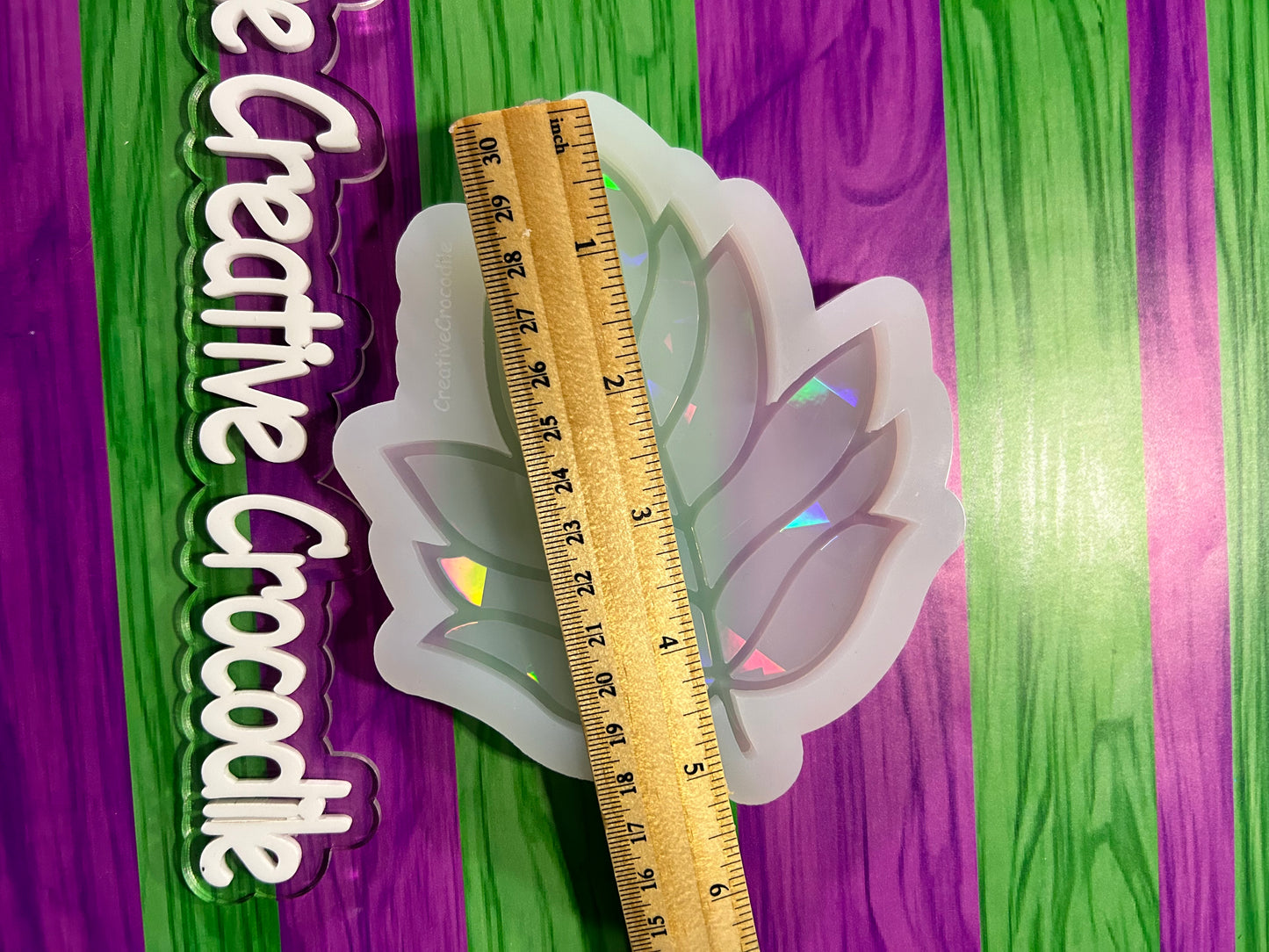 Rainbow Holographic leaf mold
