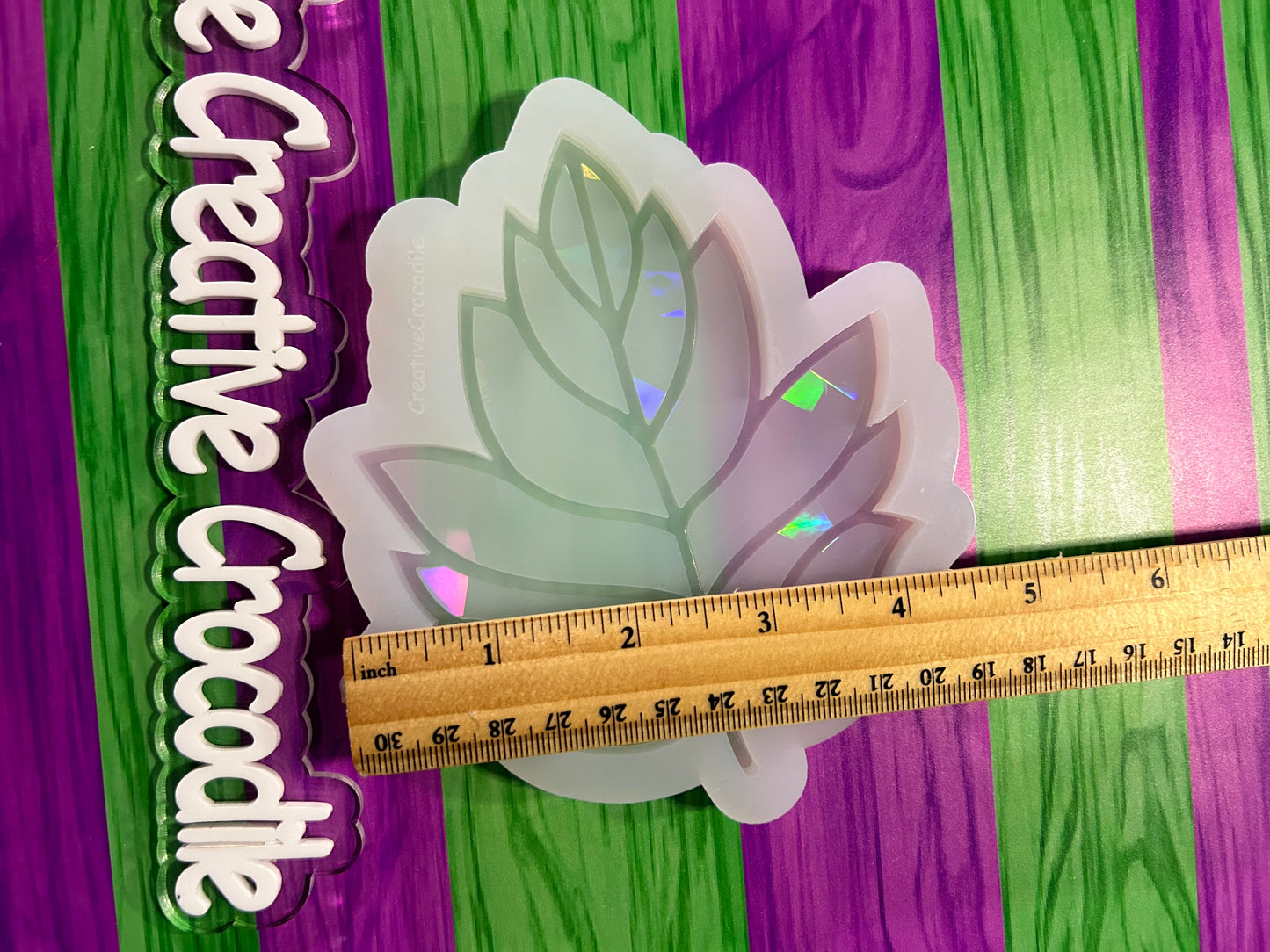 Rainbow Holographic leaf mold