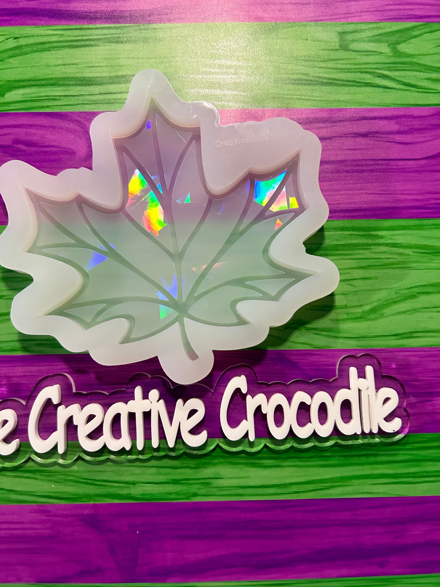 Maple Rainbow Holographic leaf mold