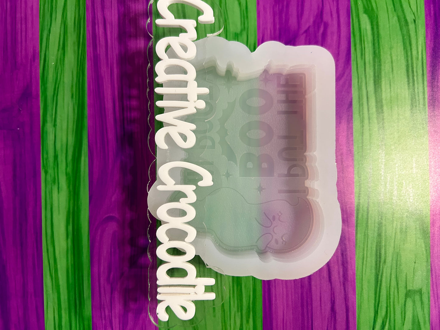 Boo in booty freshie mold