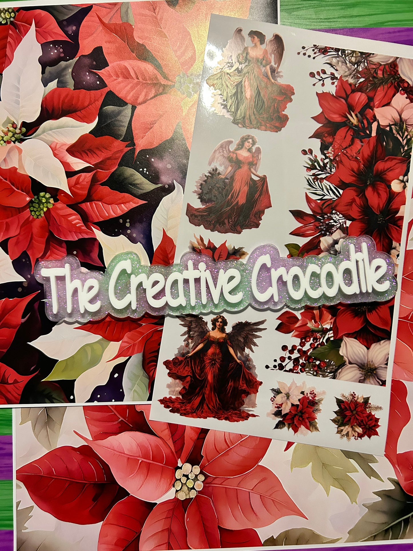 Poinsettia/Santa bundle