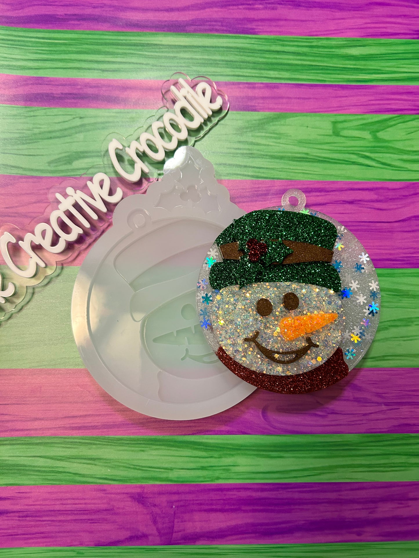 Snowman layer Ornament mold