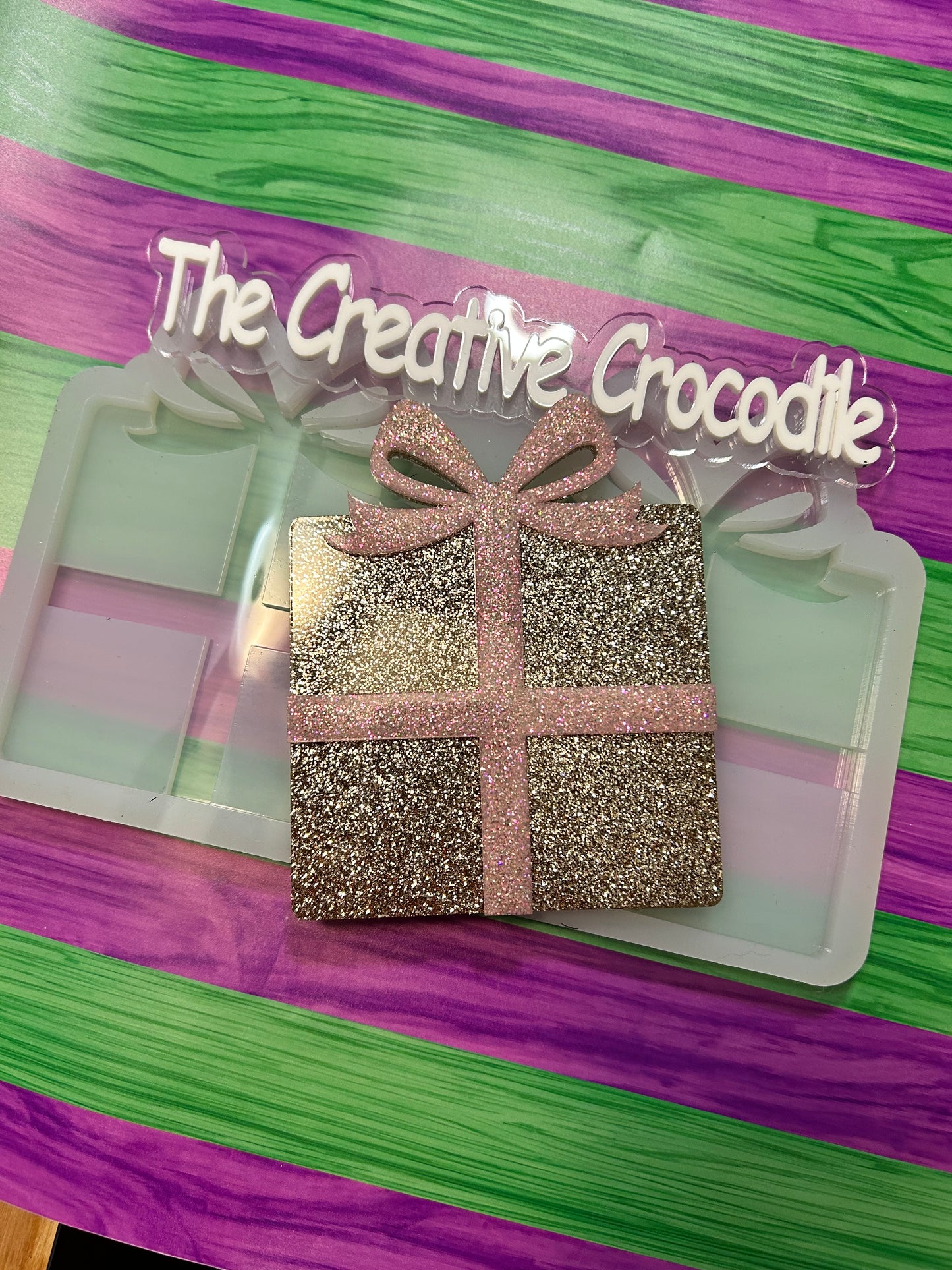Present Coaster Mold