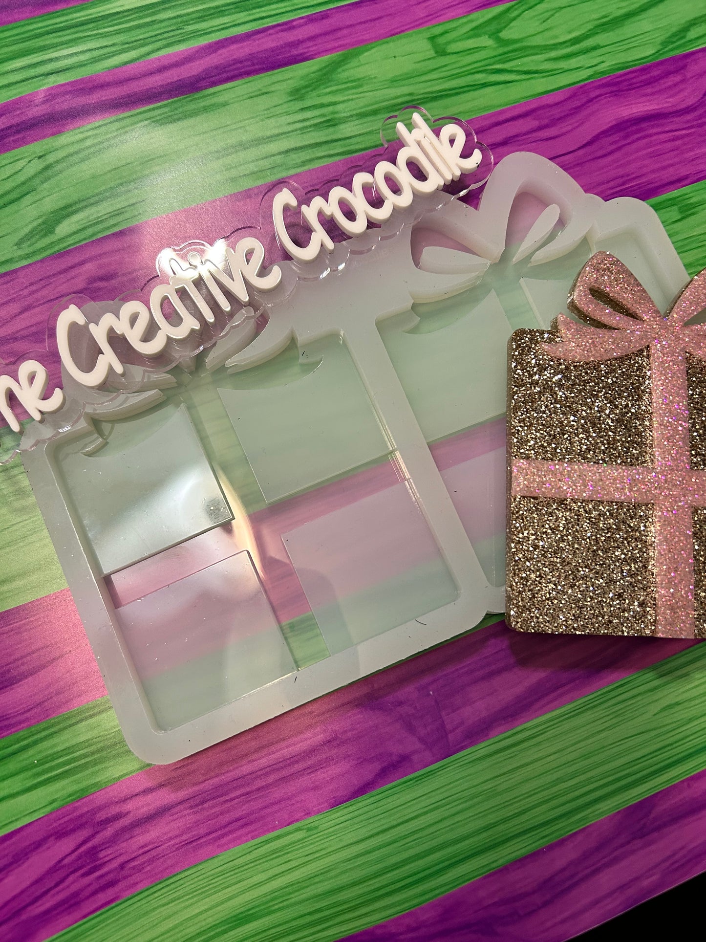Present Coaster Mold