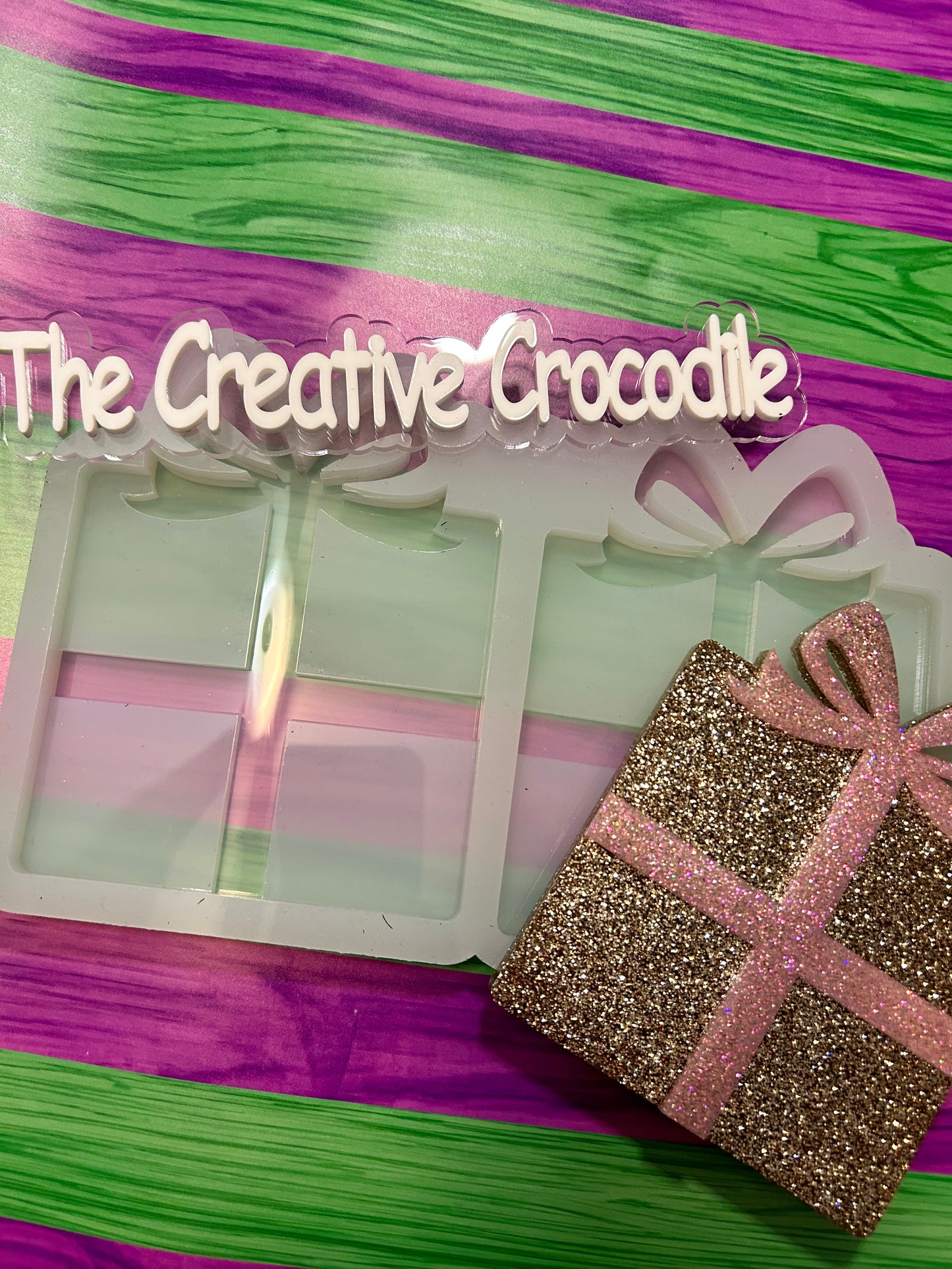 Present Coaster Mold