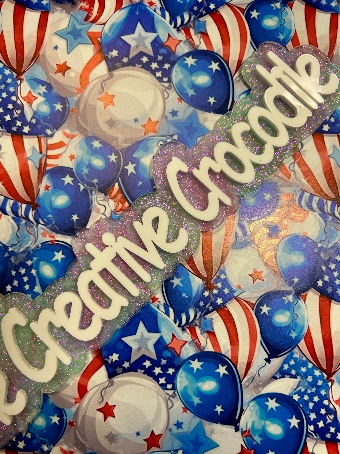 RWB Striped Balloons