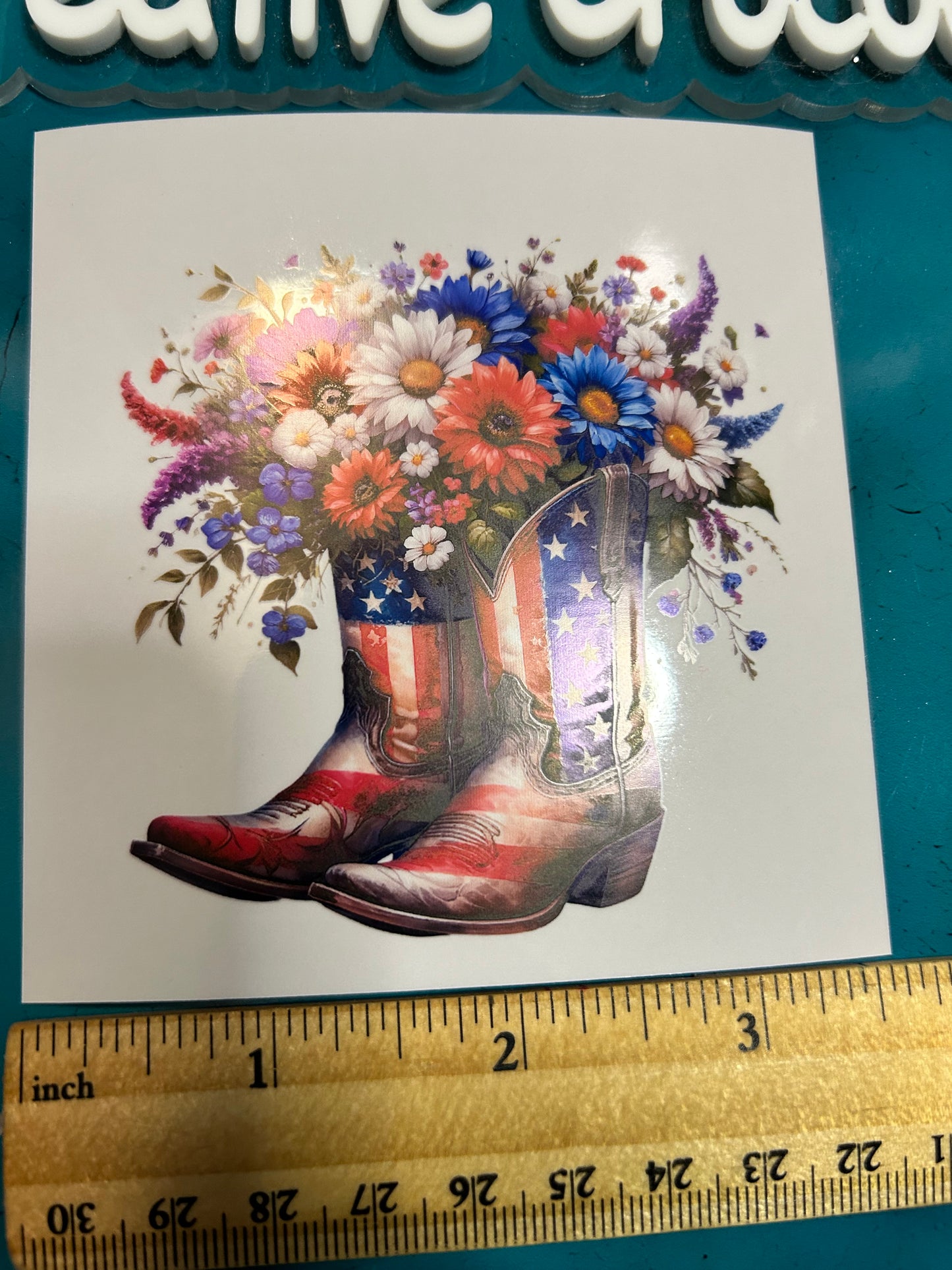 RWB Flower Boots