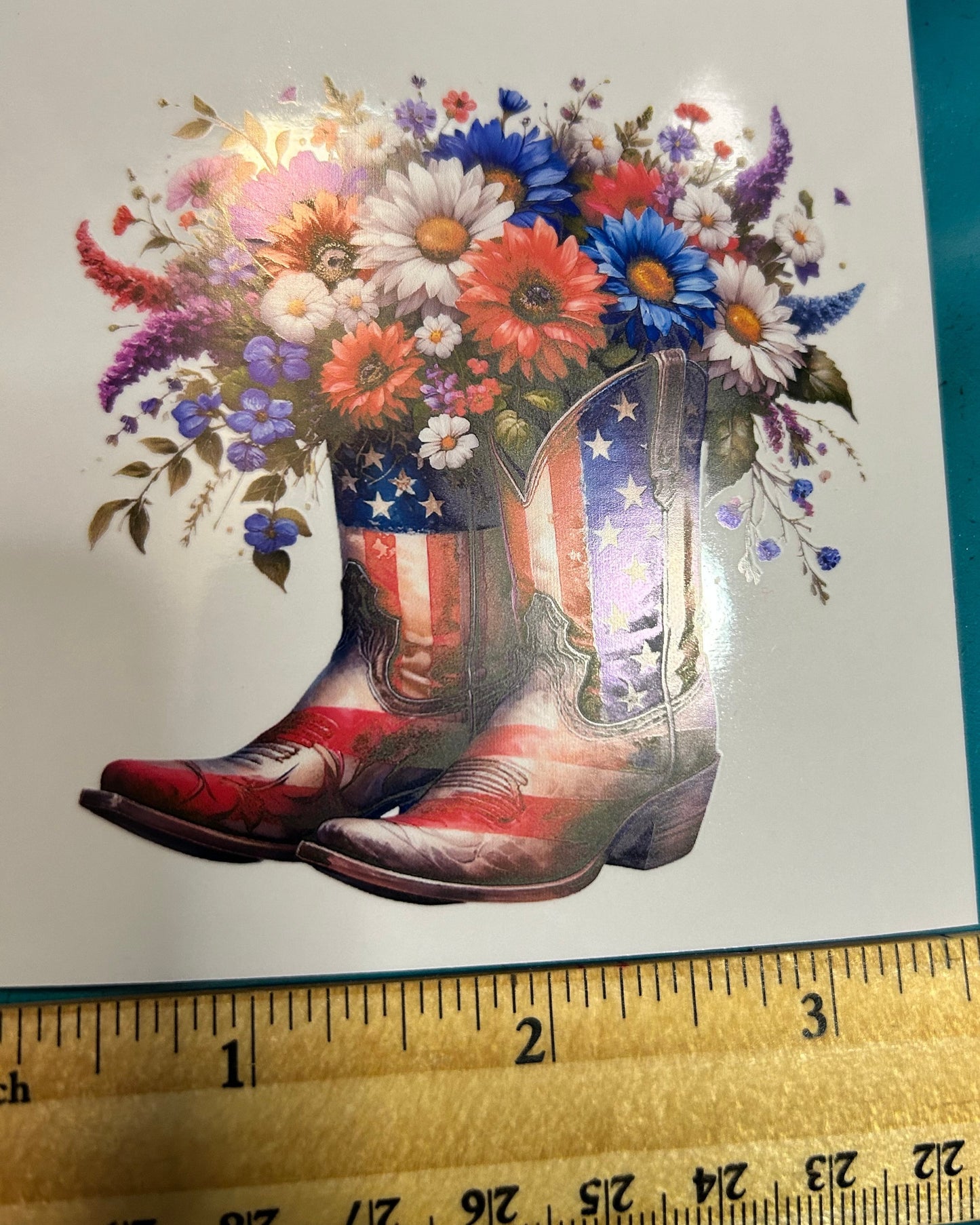 RWB Flower Boots