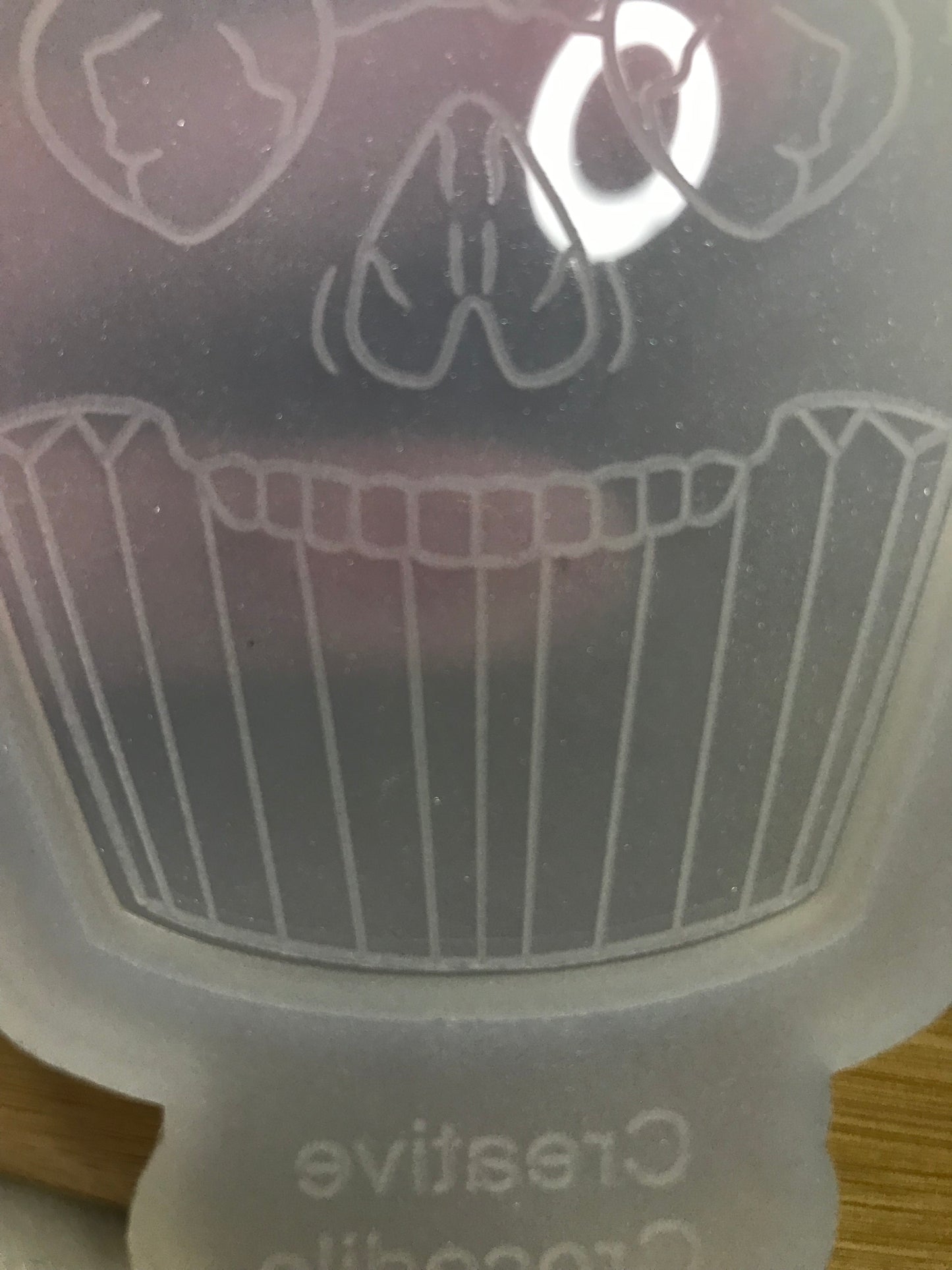 Holographic Cupcake Skull Mold