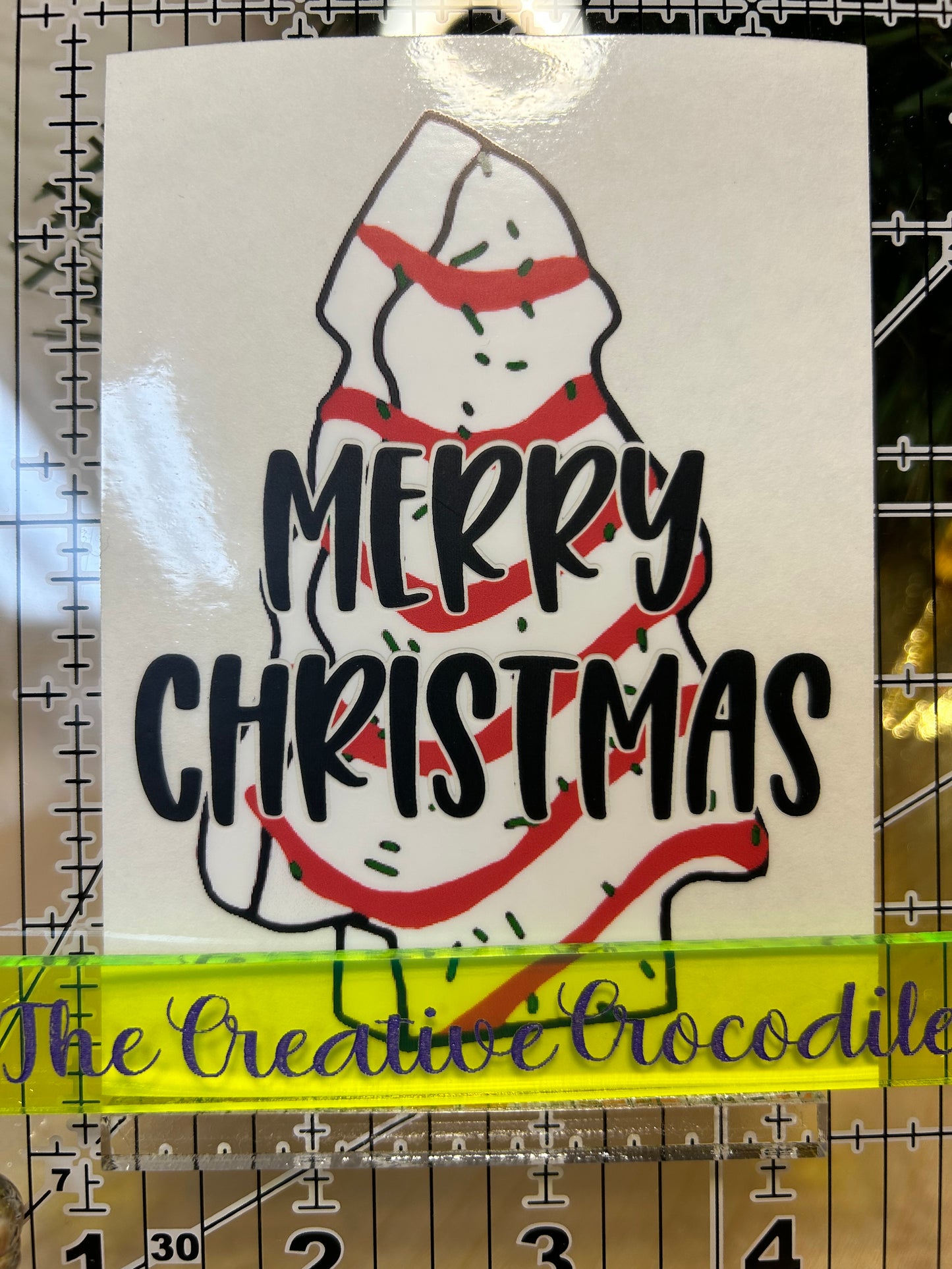 Merry Christmas Tree Cake
