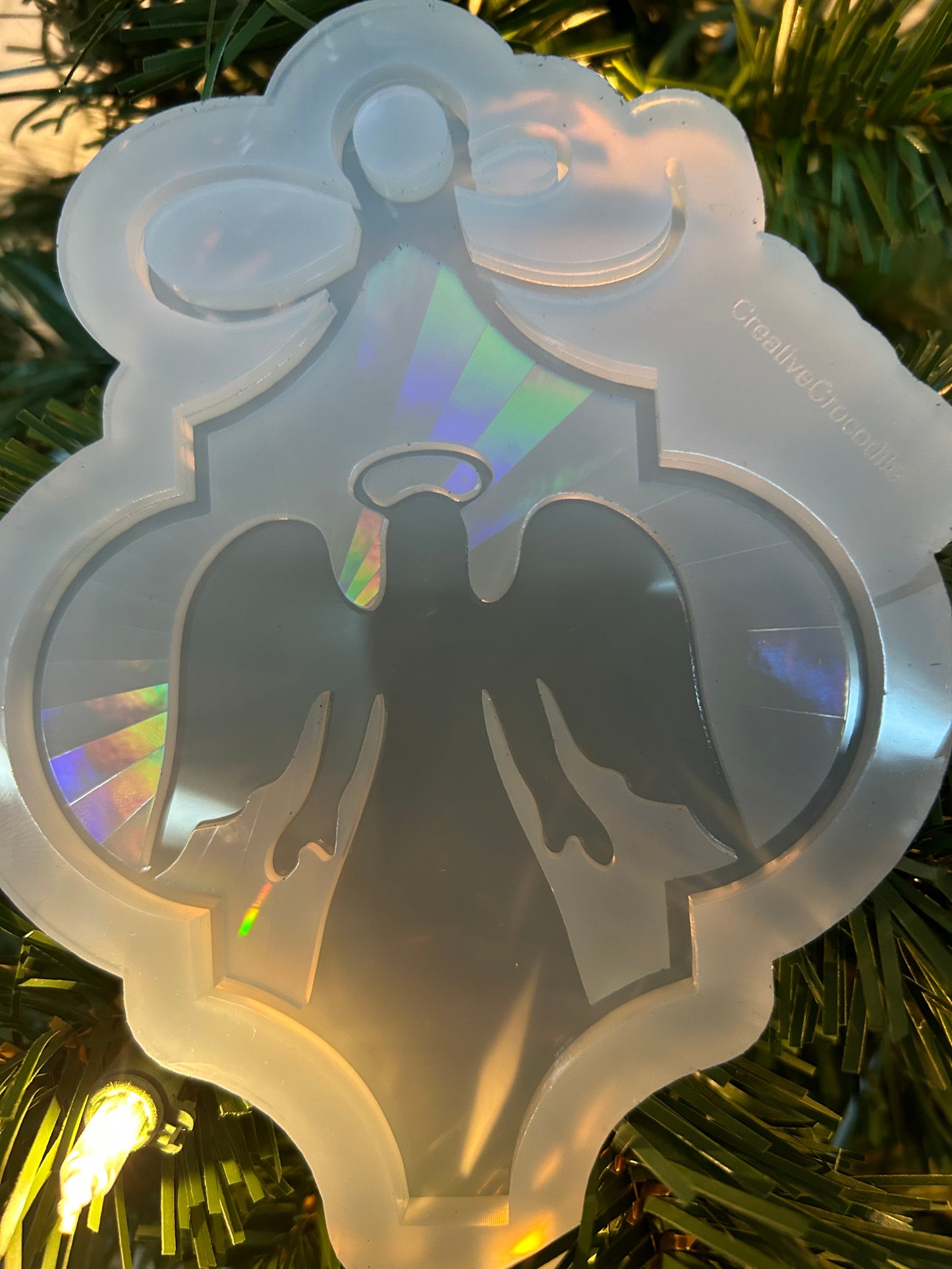Rainbow Holographic Angel Mold