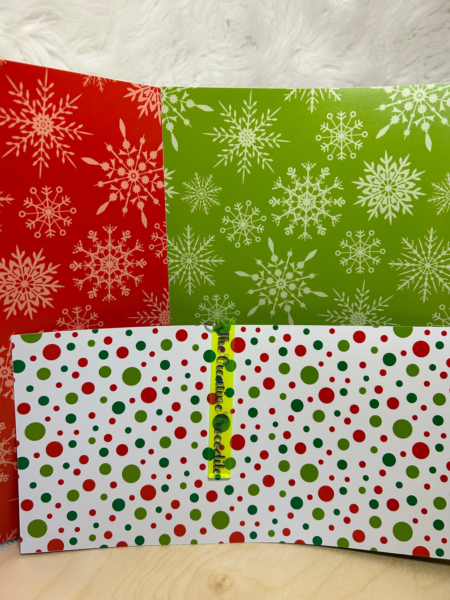 Red and green Snowflakes
