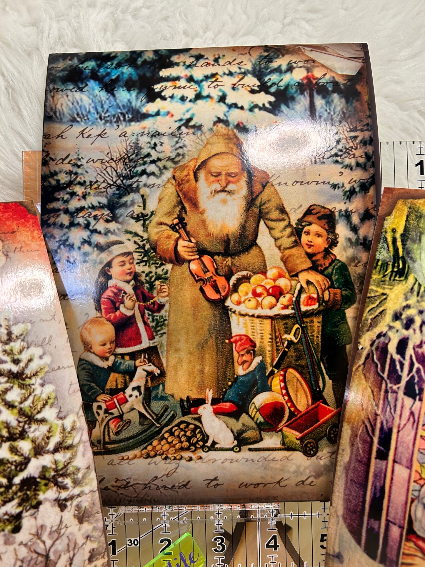 Vintage Santa 3/4 Wrap