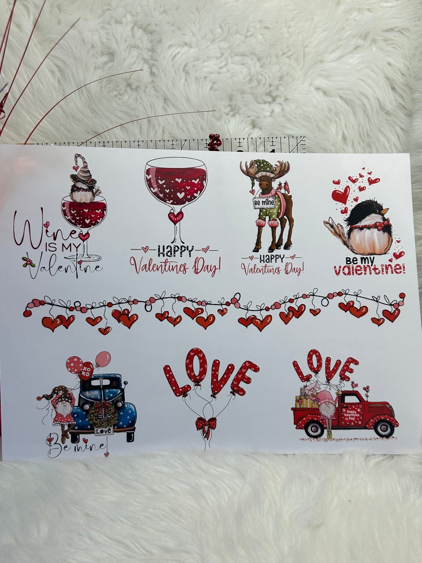 Valentine's Decal Sheet