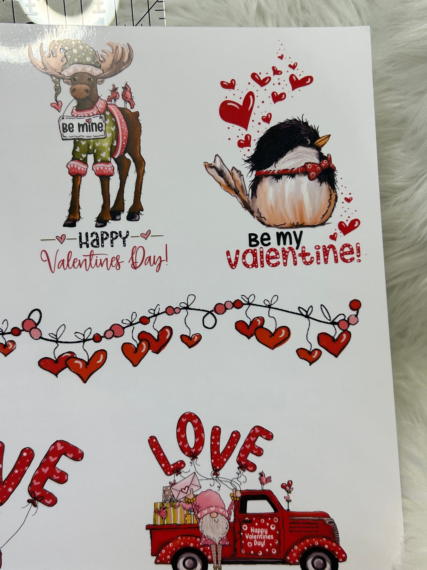 Valentine's Decal Sheet