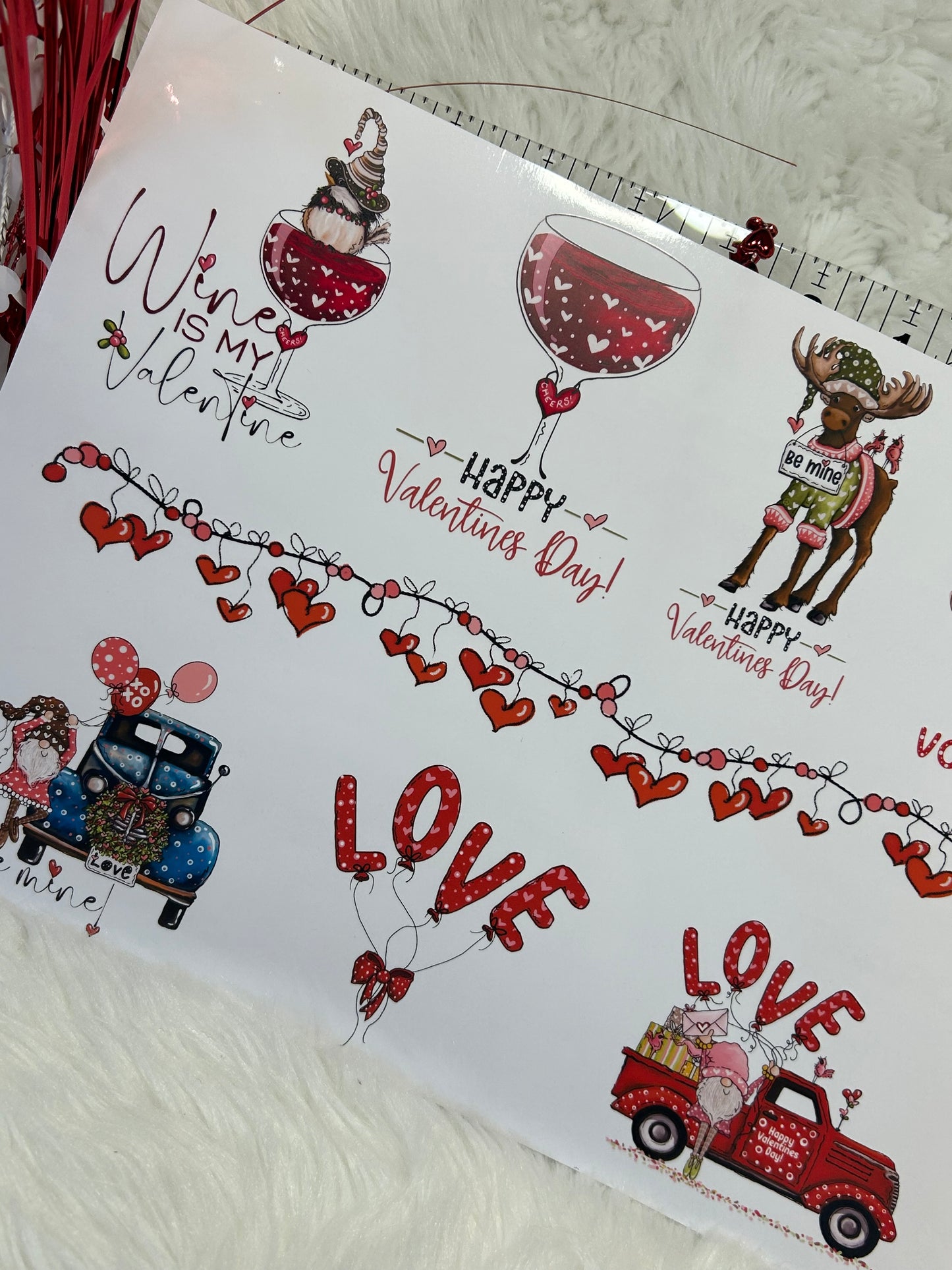 Valentine's Decal Sheet