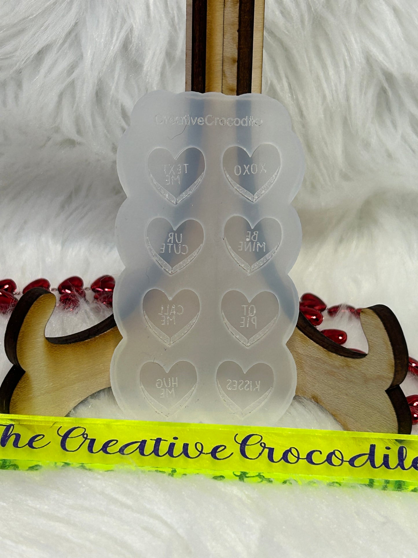 Conversation heart stud mold