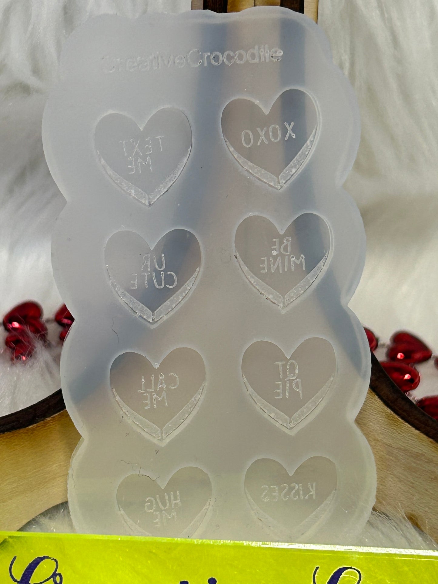Conversation heart stud mold