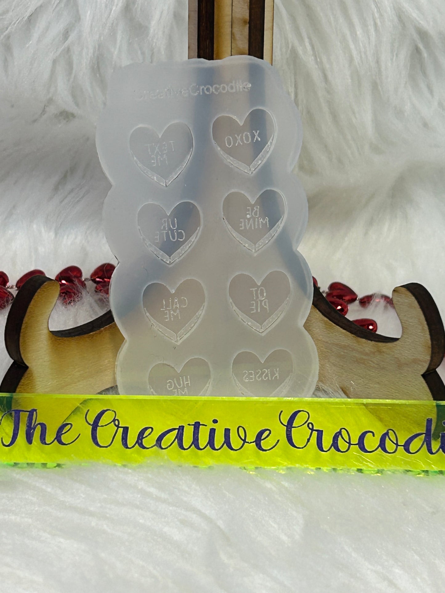 Conversation heart stud mold