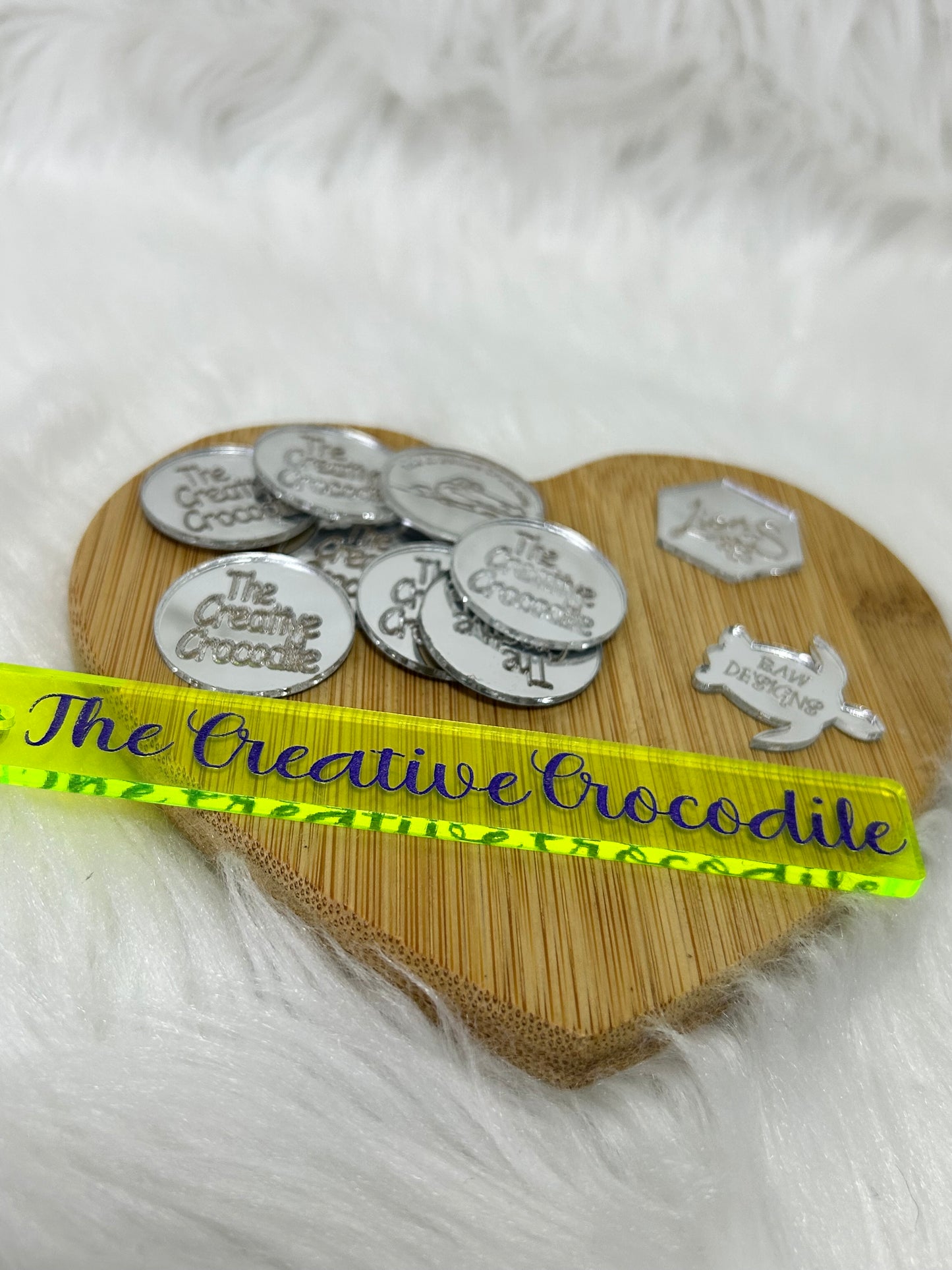 Acrylic 1" product tags