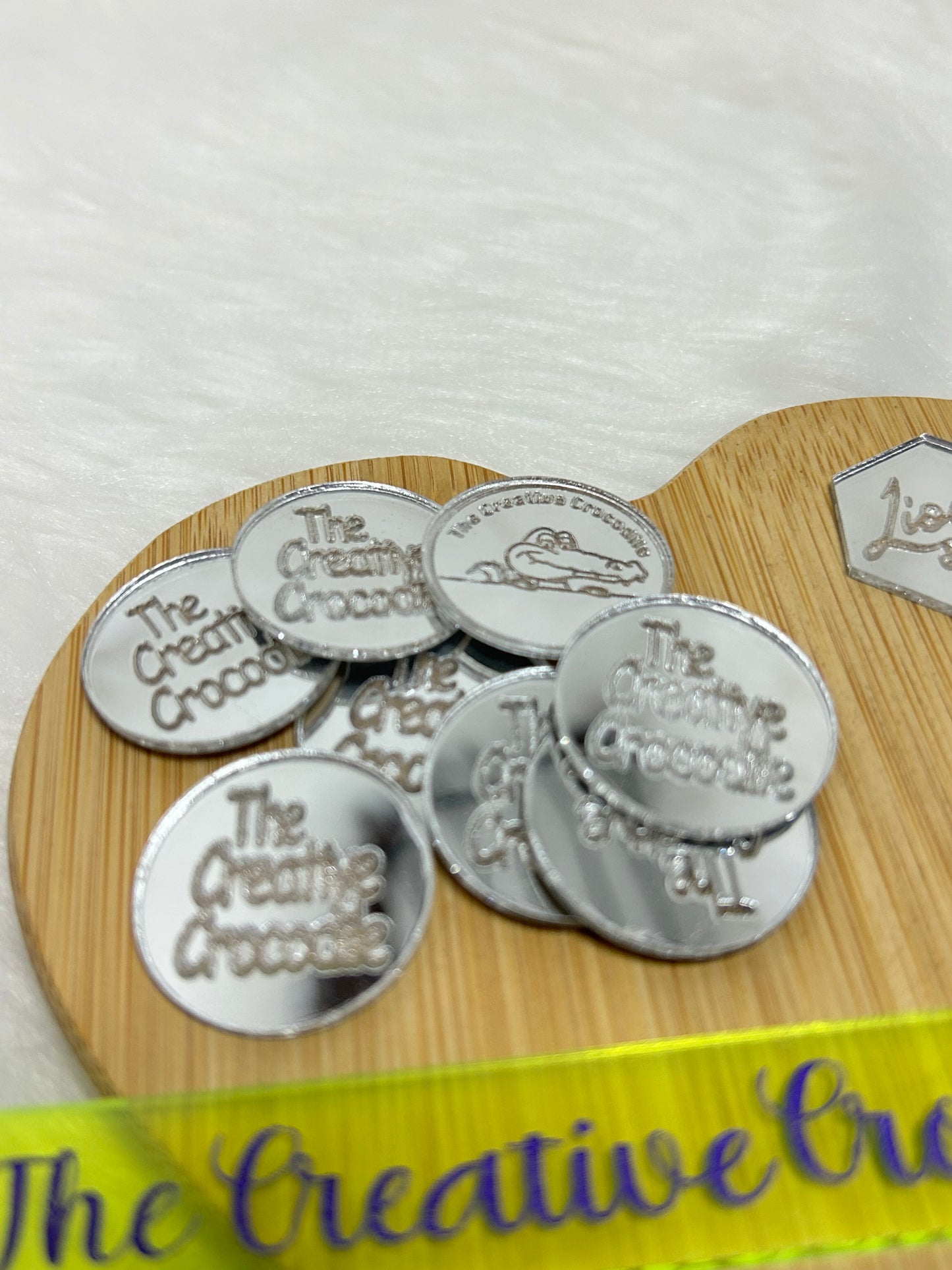 Acrylic 1" product tags